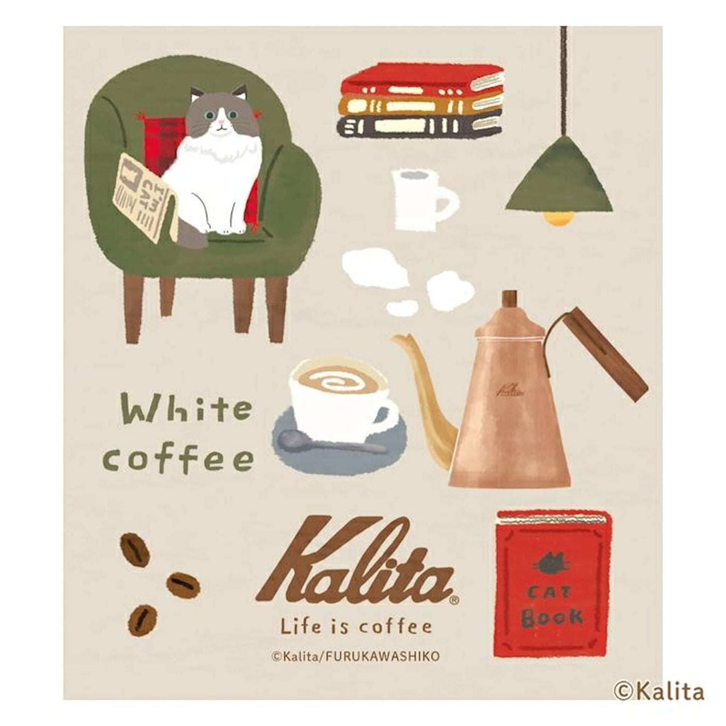 Furukawa Shiko × Kalita Memo Pad - White Coffee - Memo Pads