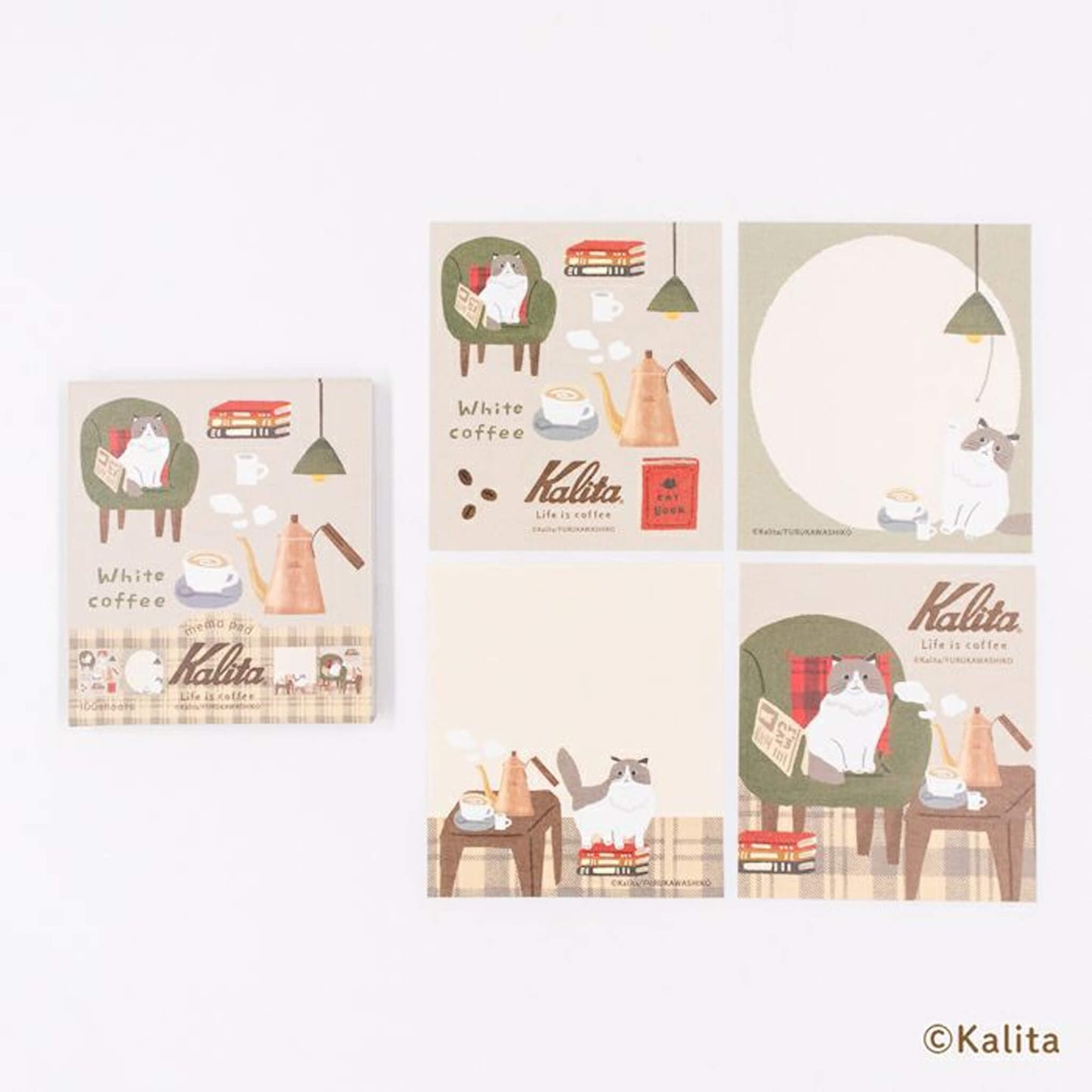 Furukawa Shiko × Kalita Memo Pad - White Coffee - Memo Pads