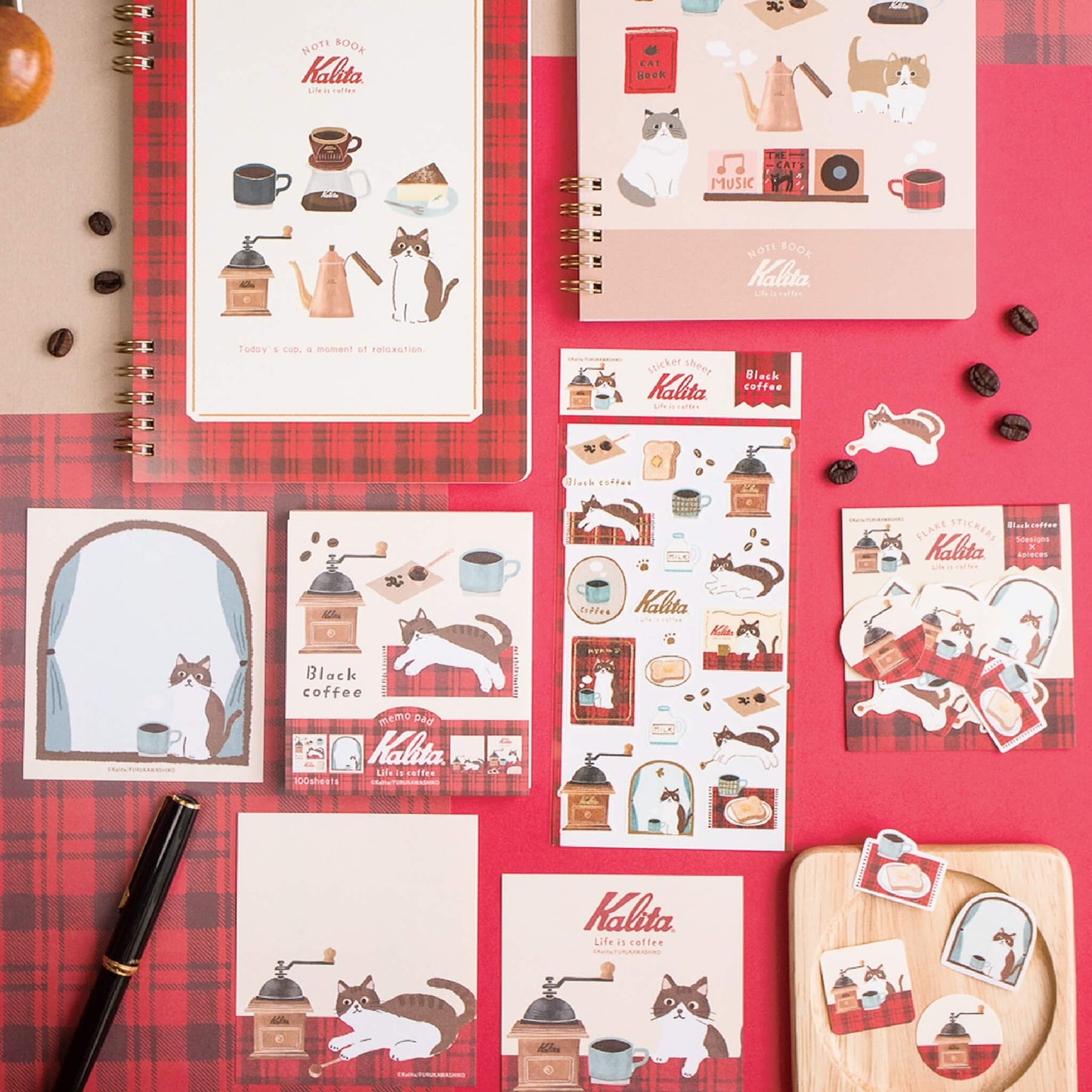 Furukawa Shiko × Kalita Ring Notebook (B6) Design A - Notebooks