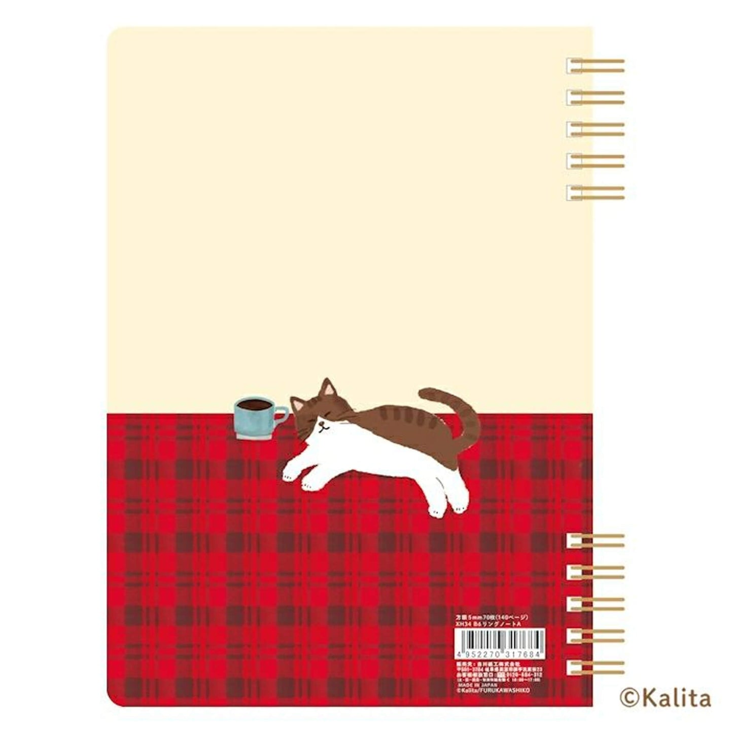 Furukawa Shiko × Kalita Ring Notebook (B6) Design A - Notebooks