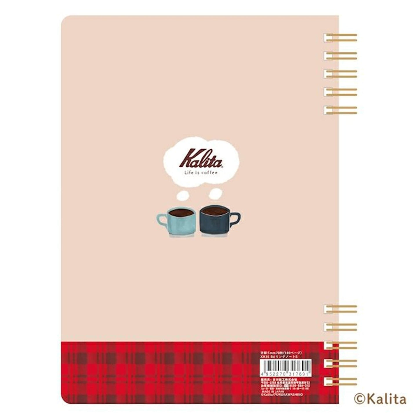 Furukawa Shiko × Kalita Ring Notebook (B6) Design B - Notebooks