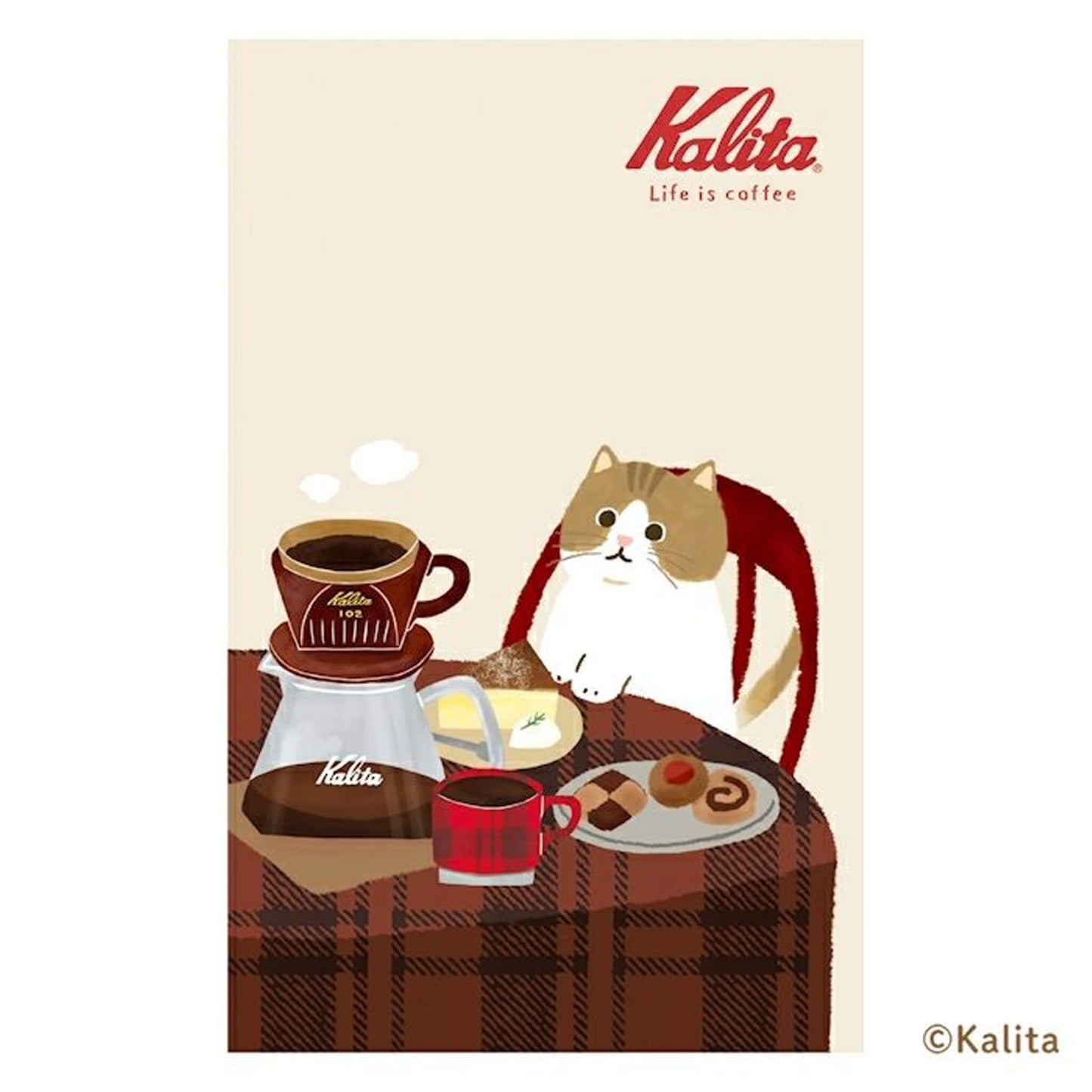 Furukawa Shiko × Kalita Saddle - Stitch Notebook (B6) - Brown Coffee - Notebooks