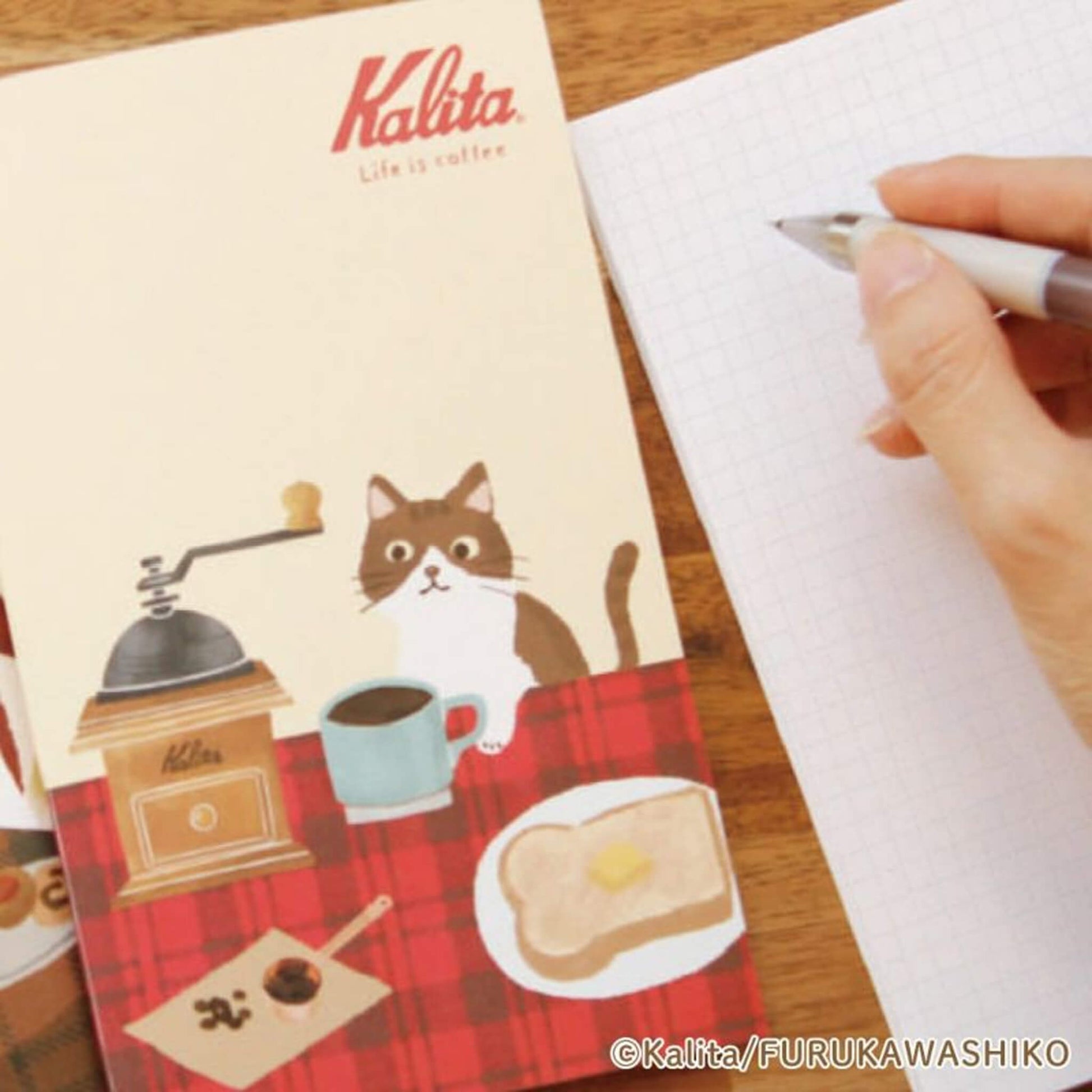 Furukawa Shiko × Kalita Saddle - Stitch Notebook (B6) - Brown Coffee - Notebooks