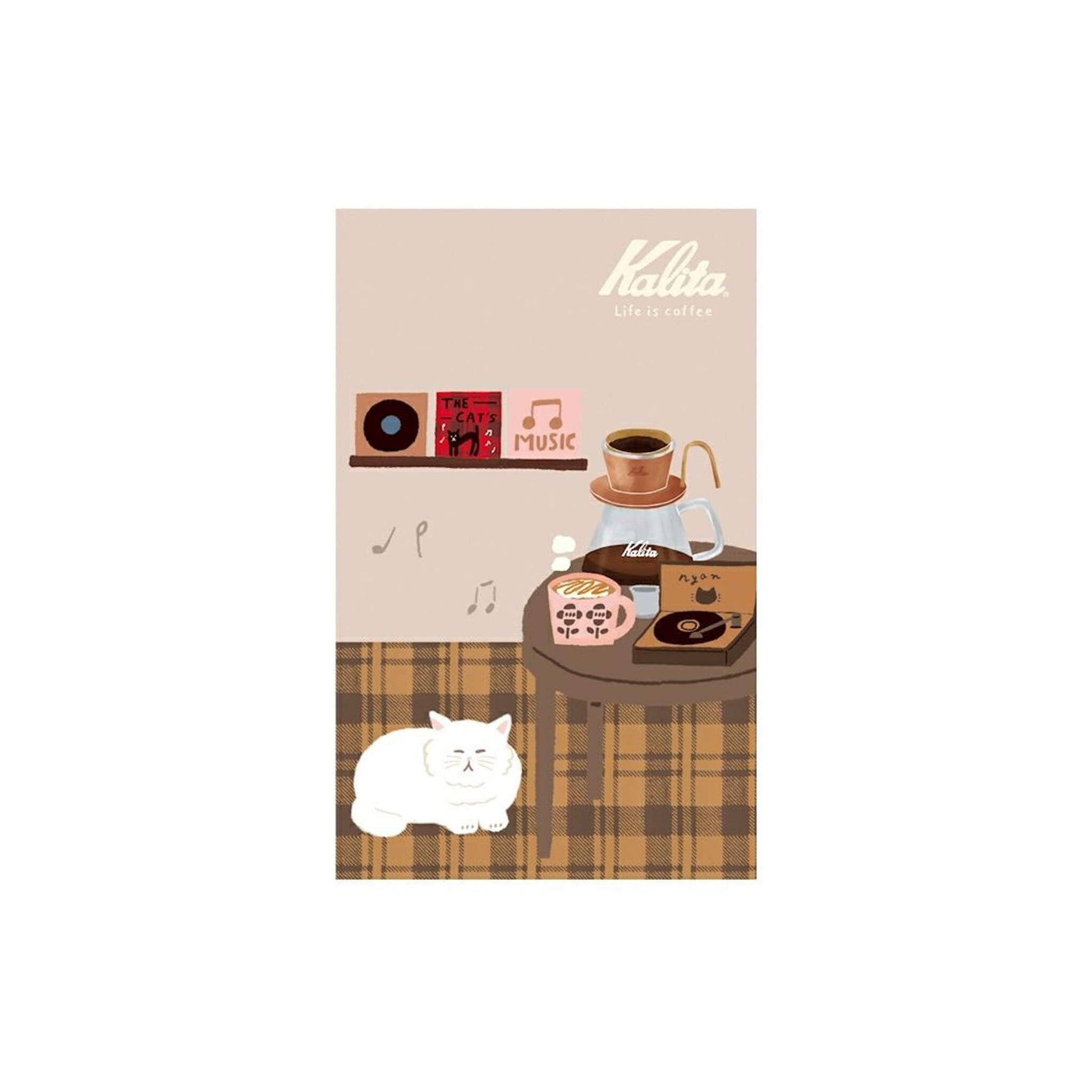 Furukawa Shiko × Kalita Saddle - Stitch Notebook (B6) - Caramel Coffee - Notebooks