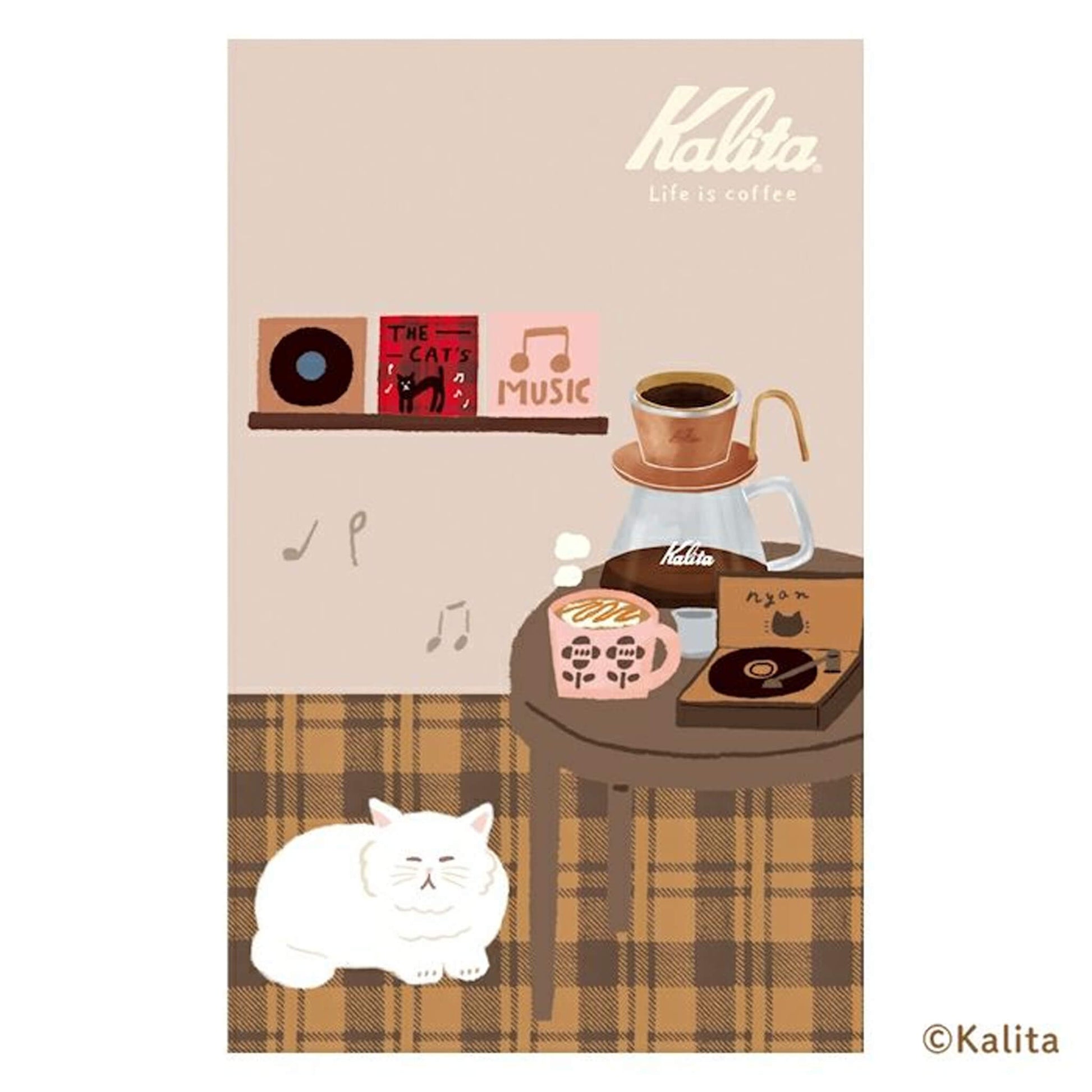 Furukawa Shiko × Kalita Saddle - Stitch Notebook (B6) - Caramel Coffee - Notebooks