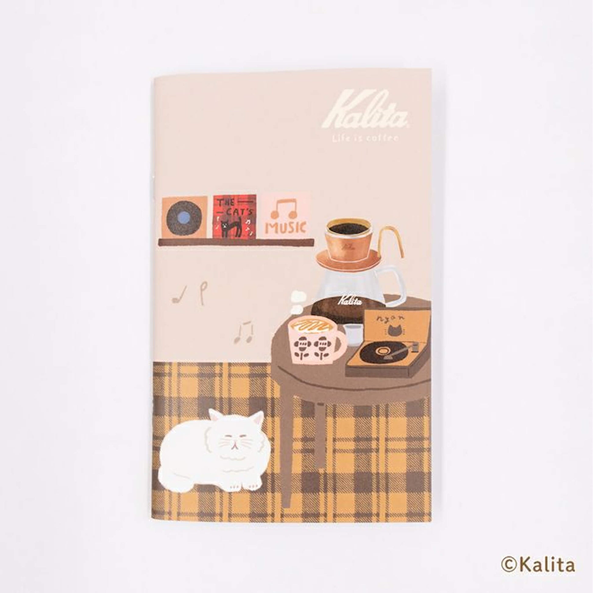 Furukawa Shiko × Kalita Saddle - Stitch Notebook (B6) - Caramel Coffee - Notebooks