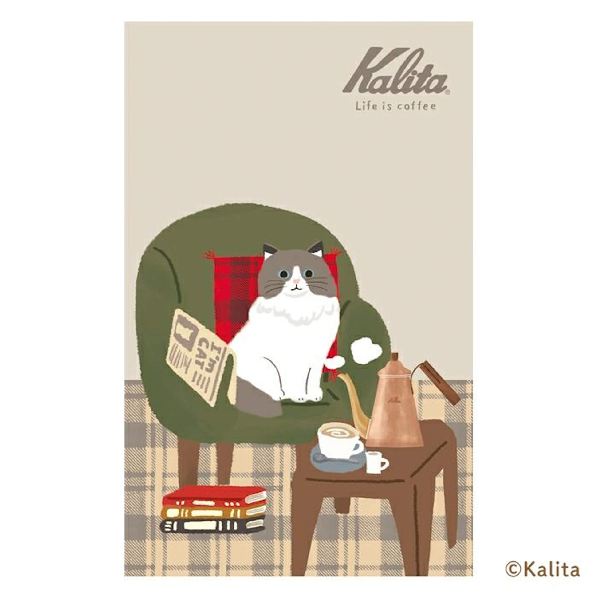 Furukawa Shiko × Kalita Saddle - Stitch Notebook (B6) - White Coffee - Notebooks