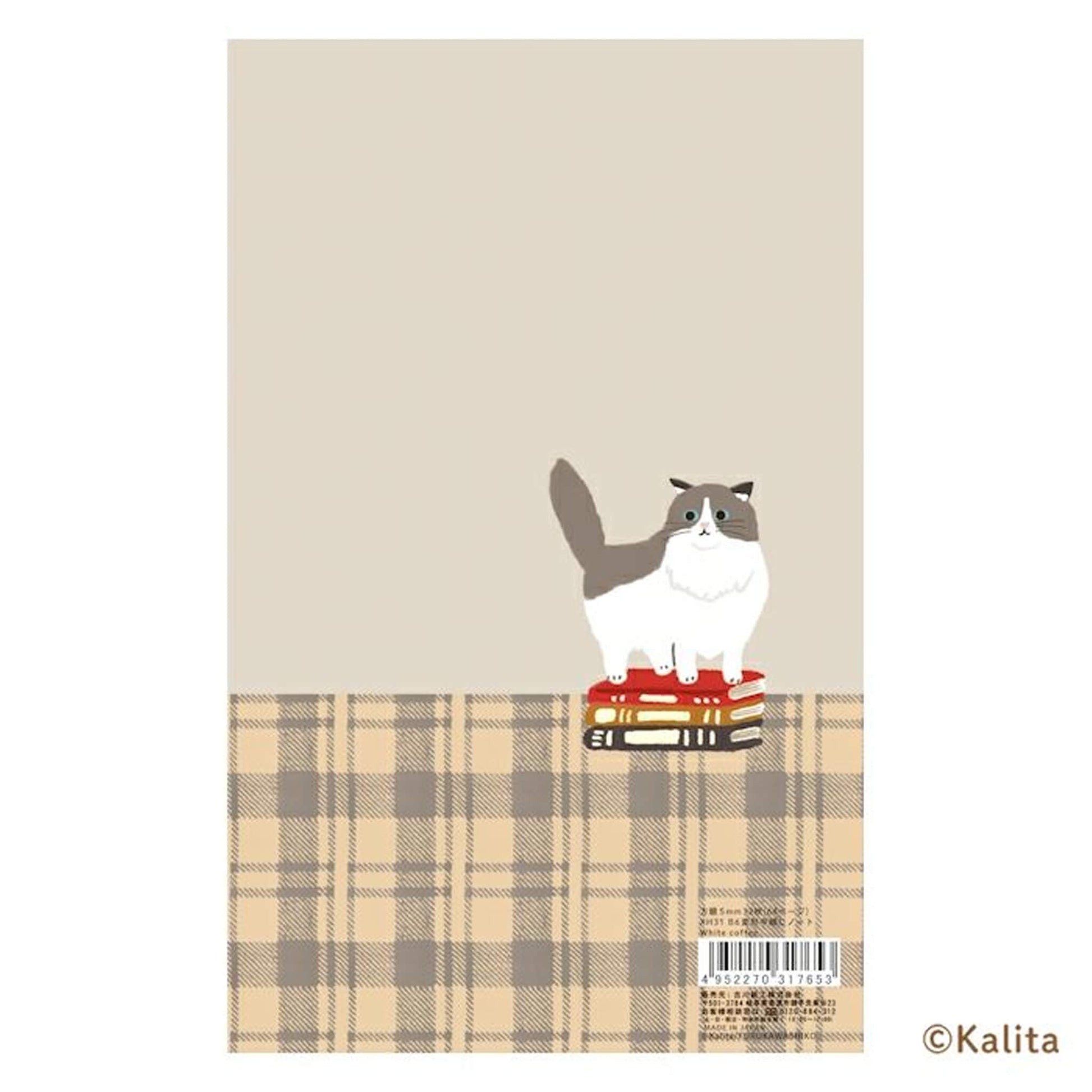 Furukawa Shiko × Kalita Saddle - Stitch Notebook (B6) - White Coffee - Notebooks