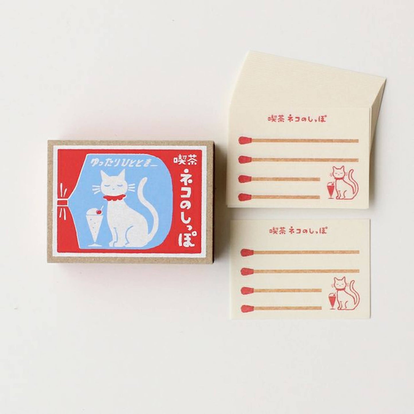 Furukawa Shiko Matchbox Memo - Cat’s Tail Cáfe - Memo Pads