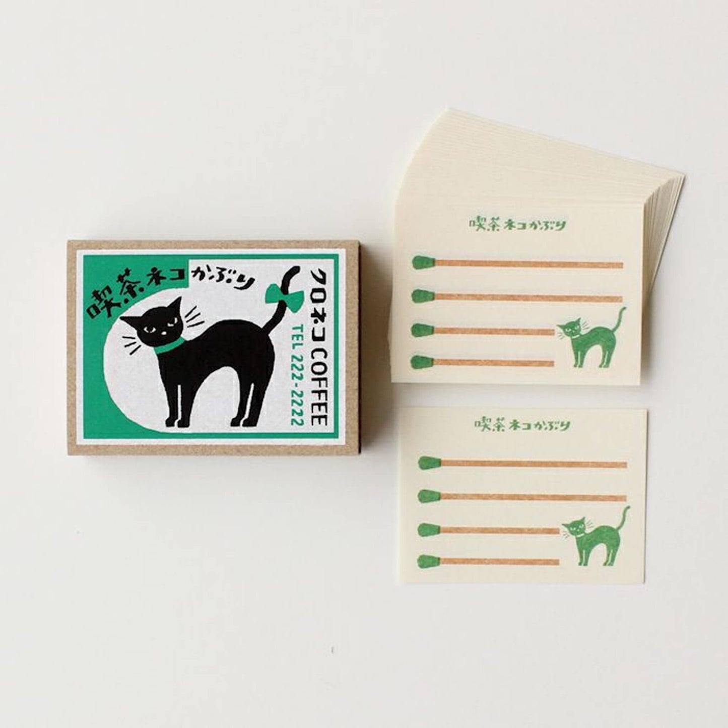 Furukawa Shiko Matchbox Memo - Neko Kaburi Cáfe - Memo Pads