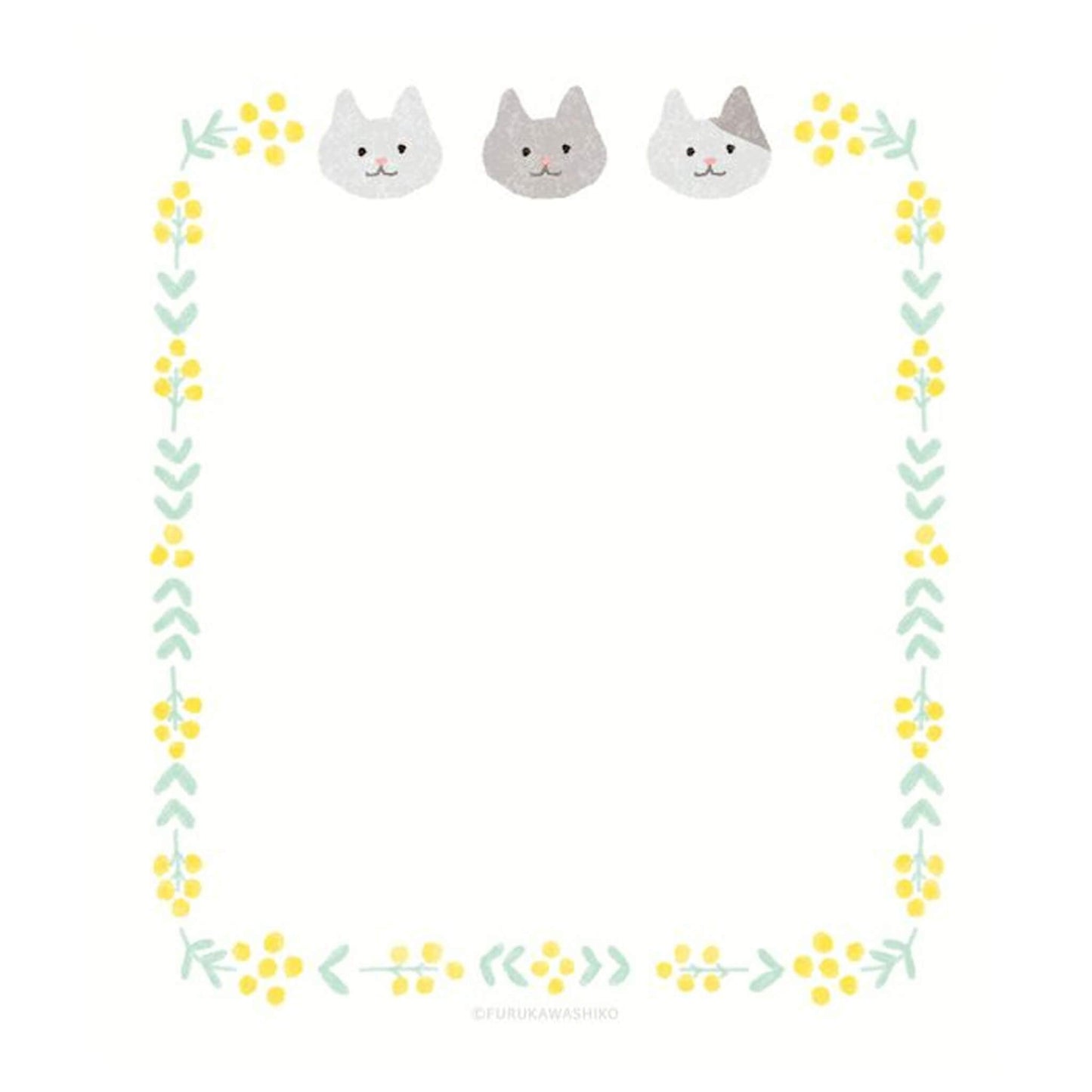 Furukawa Shiko Memo Pad - Mimosa & Cat - Wa - Life Spring 2026 Limited - Memo Pads