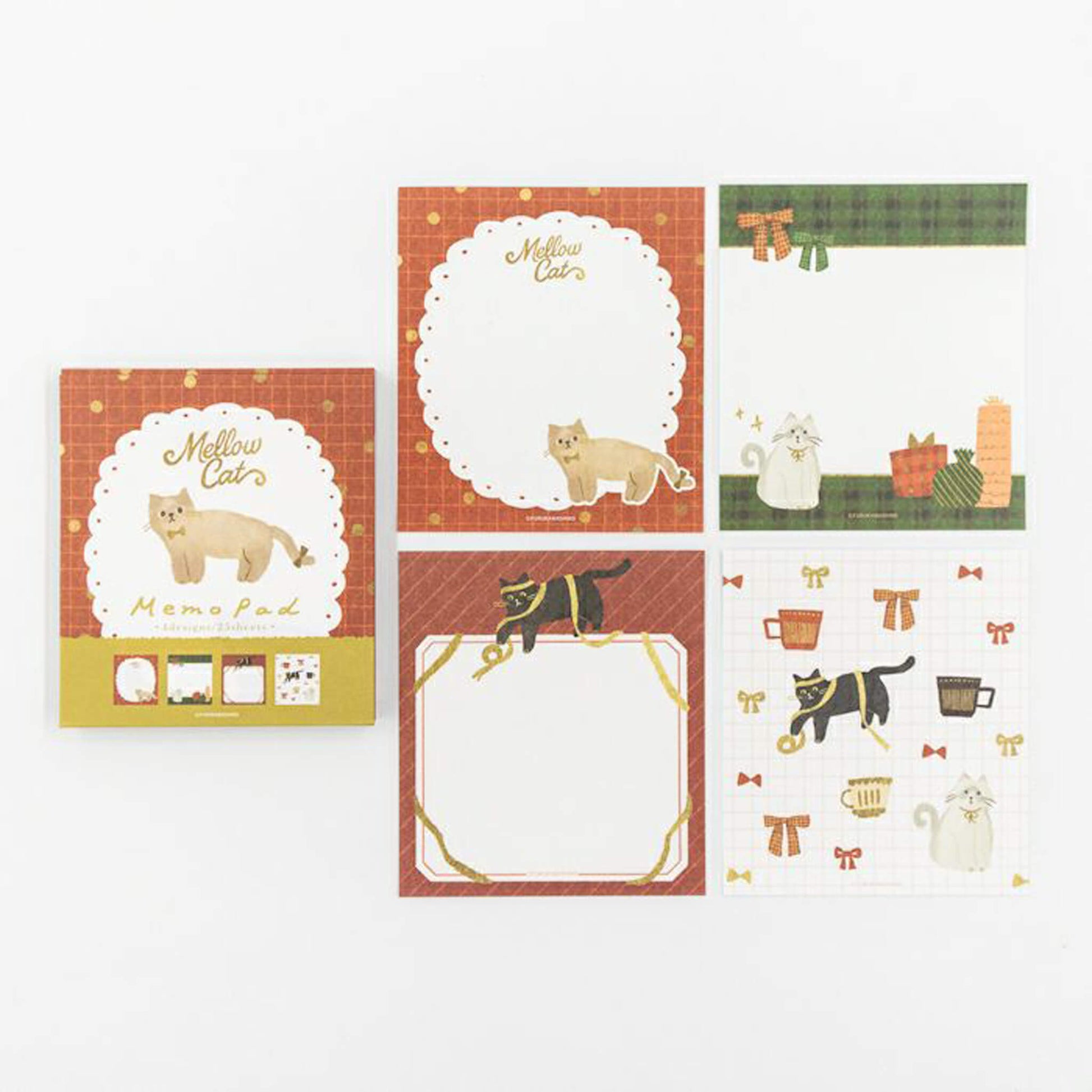 Furukawa Shiko Memo Pad - Present and Cat - Wa - Life 2025 Winter Limited - Memo Pads