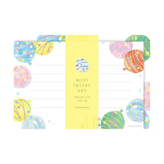 Furukawa Shiko Mini Letter Set - Water Balloon - Wa - Life 2025 Summer Limited - Mini Letter Writing Sets