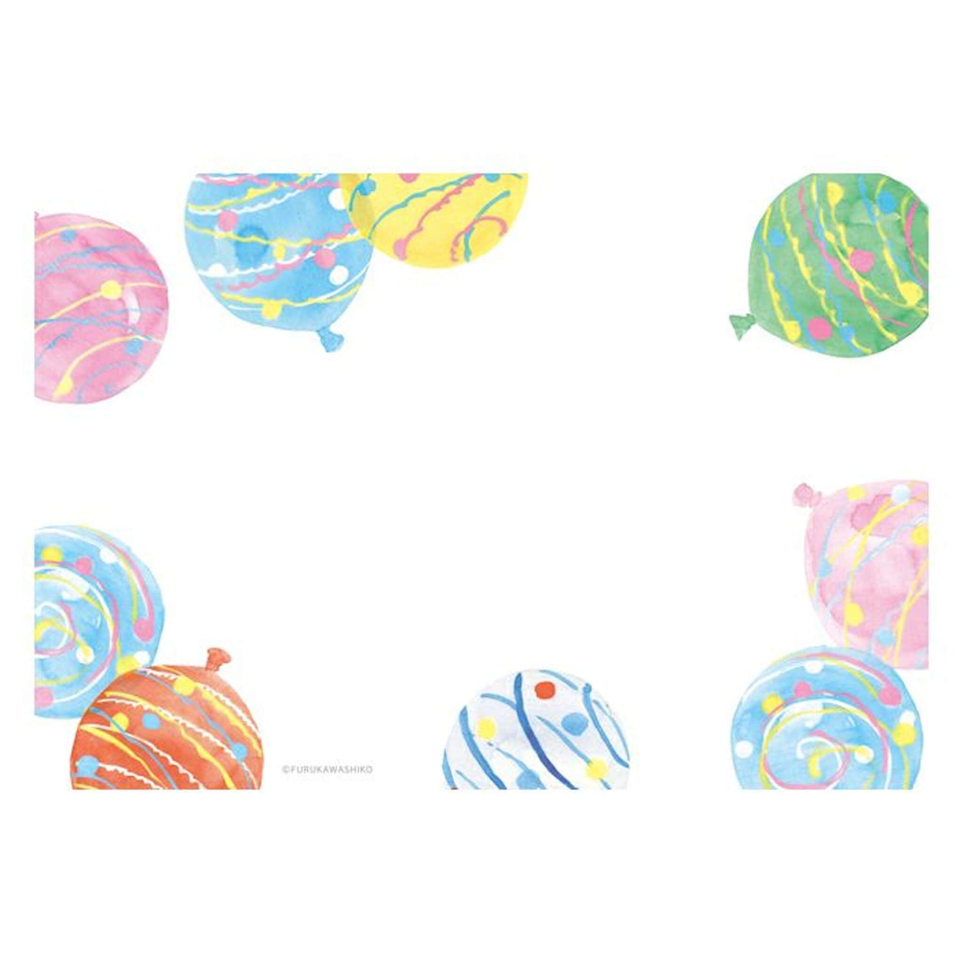 Furukawa Shiko Mini Letter Set - Water Balloon - Wa - Life 2025 Summer Limited - Mini Letter Writing Sets