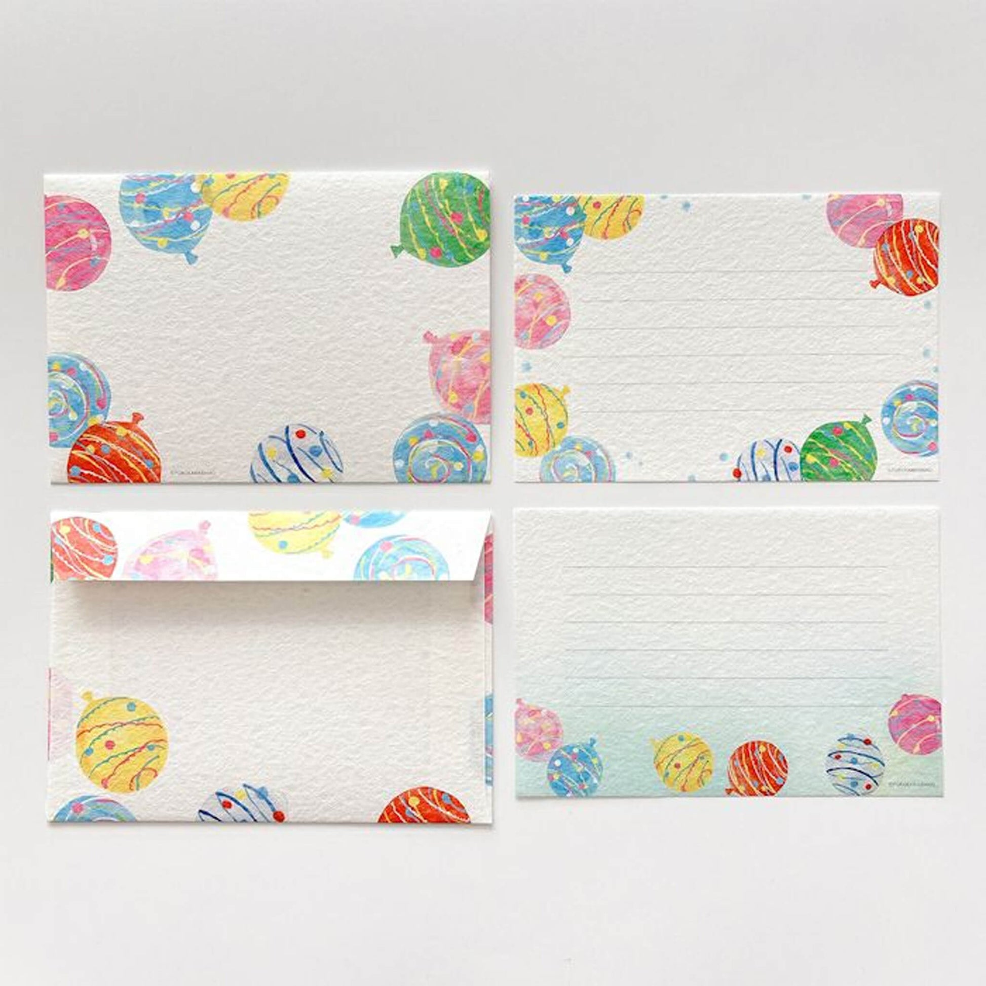 Furukawa Shiko Mini Letter Set - Water Balloon - Wa - Life 2025 Summer Limited - Mini Letter Writing Sets