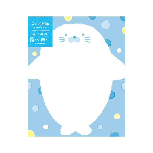 Furukawa Shiko Nagomi Washi Letter Set - Seal - Wa - Life 2025 Summer Limited - Mini Letter Writing Sets