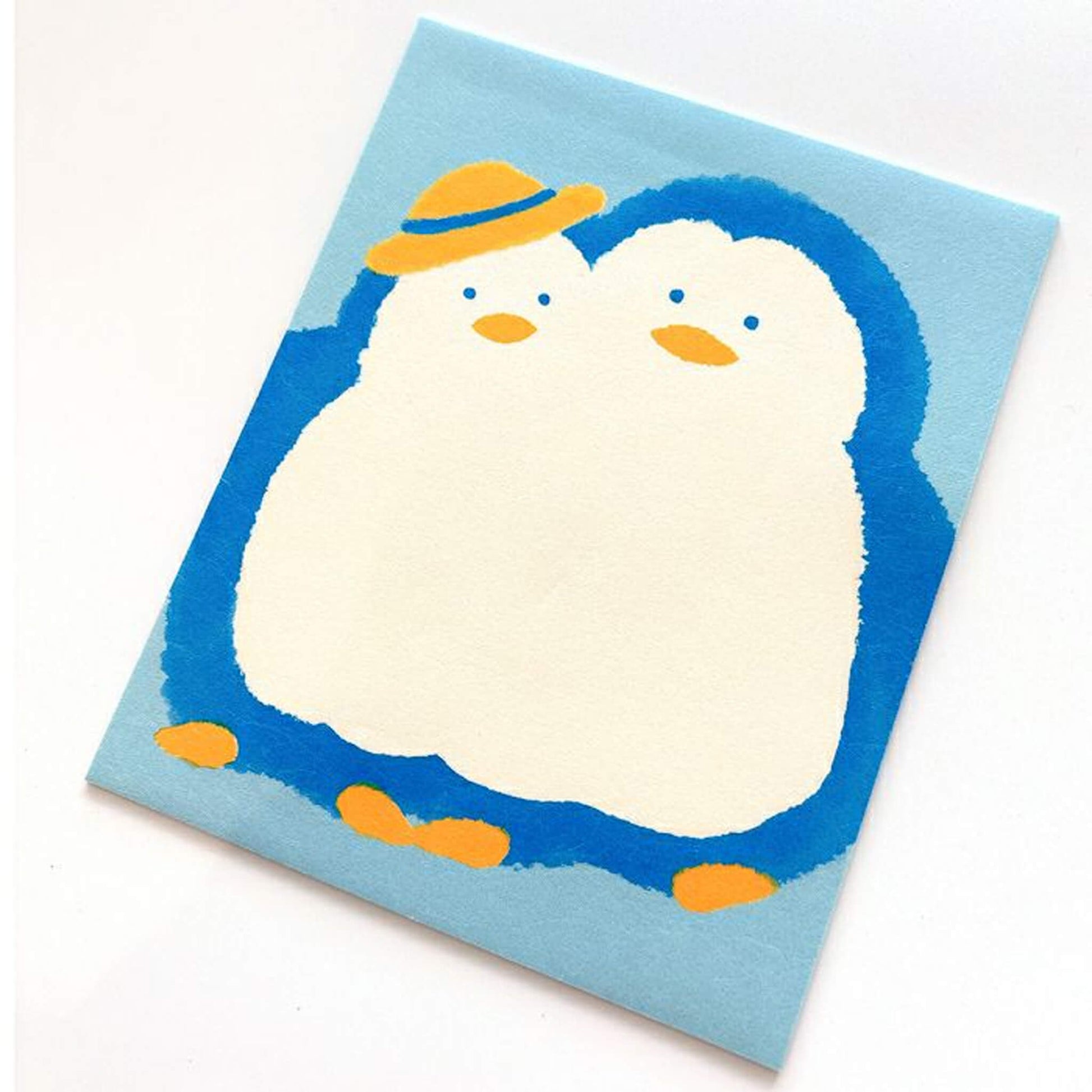 Furukawa Shiko Nagomi Washi Letter Set - Twin Penguins - Wa - Life 2025 Summer Limited - Mini Letter Writing Sets