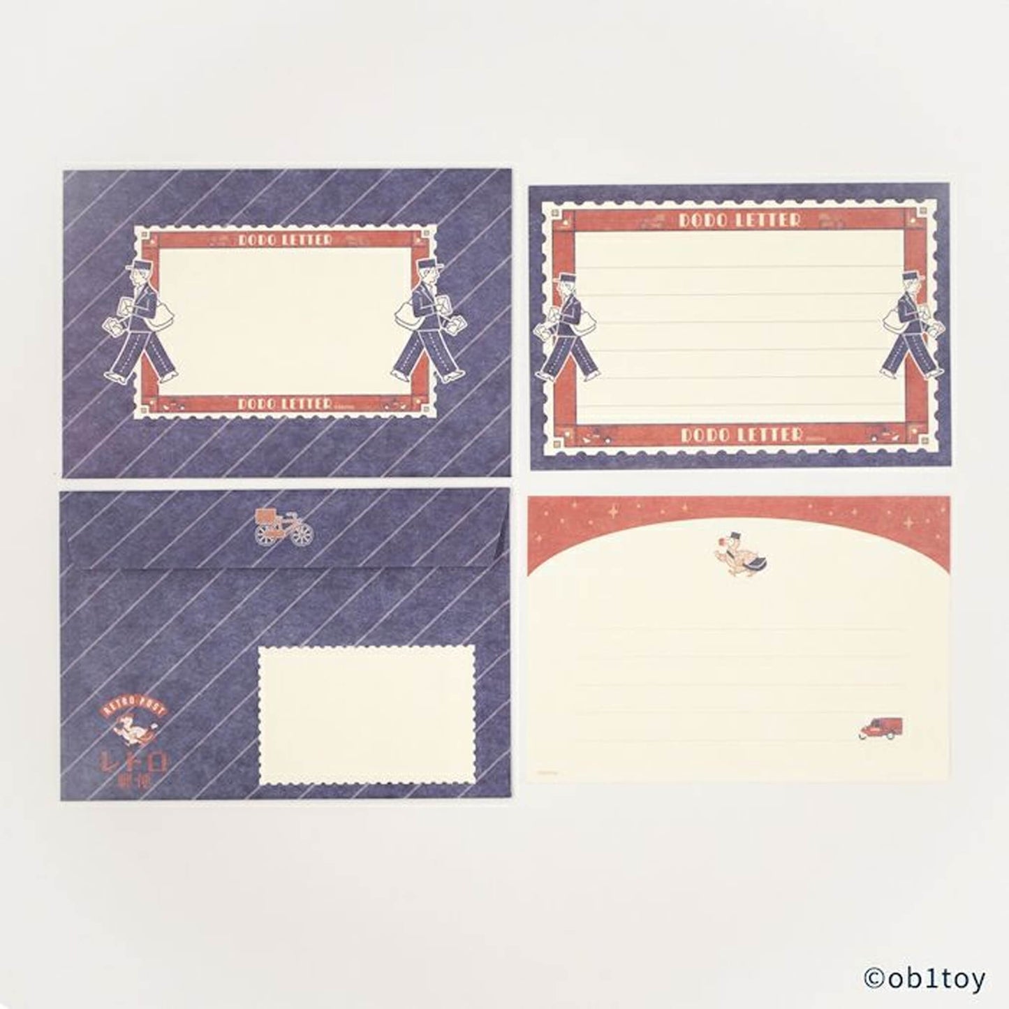 Furukawa Shiko × ob1toy Mini Letter Set - Retro Post Limited - Mini Letter Writing Sets