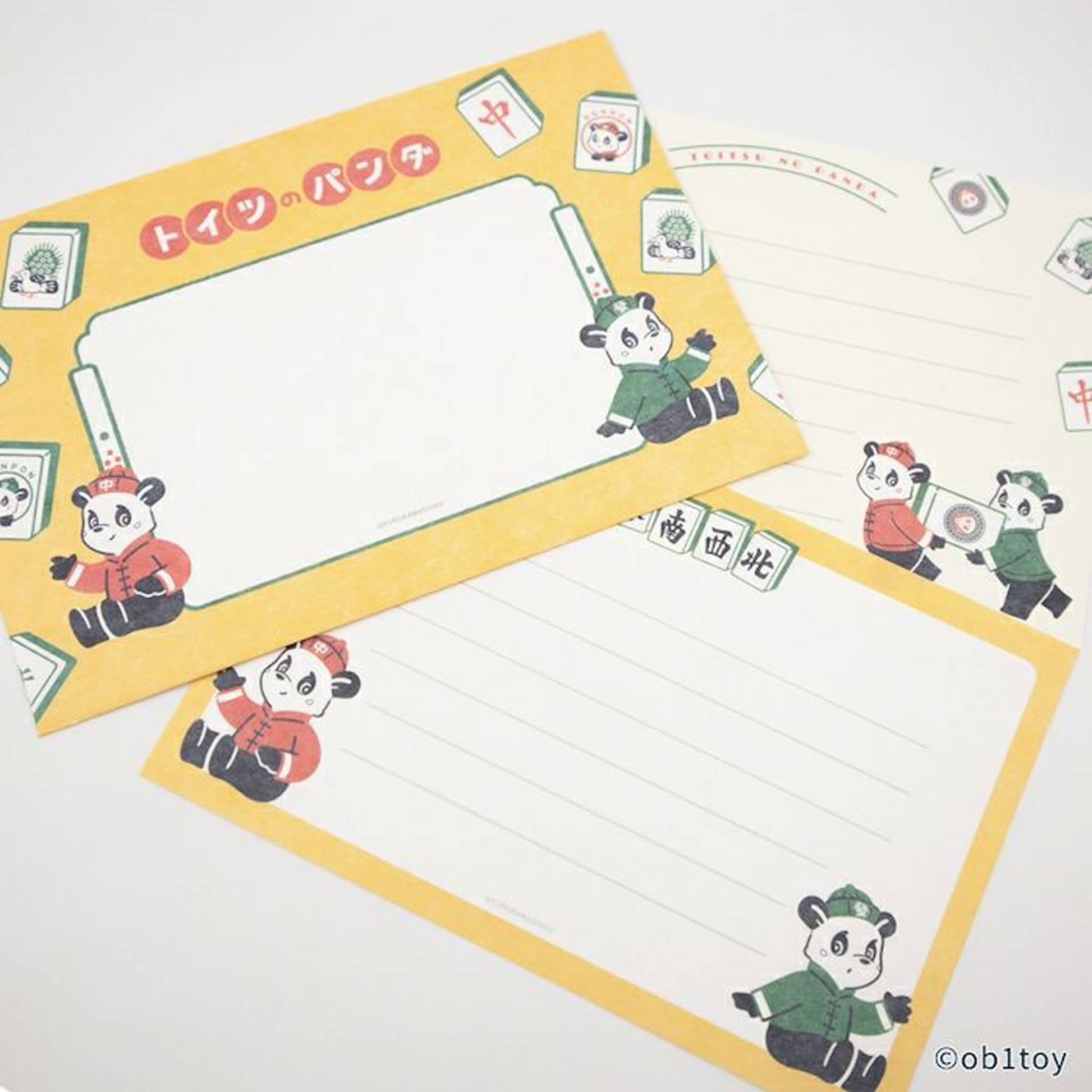 Furukawa Shiko × ob1toy Mini Letter Set - Toitsu no Panda Limited - Mini Letter Writing Sets