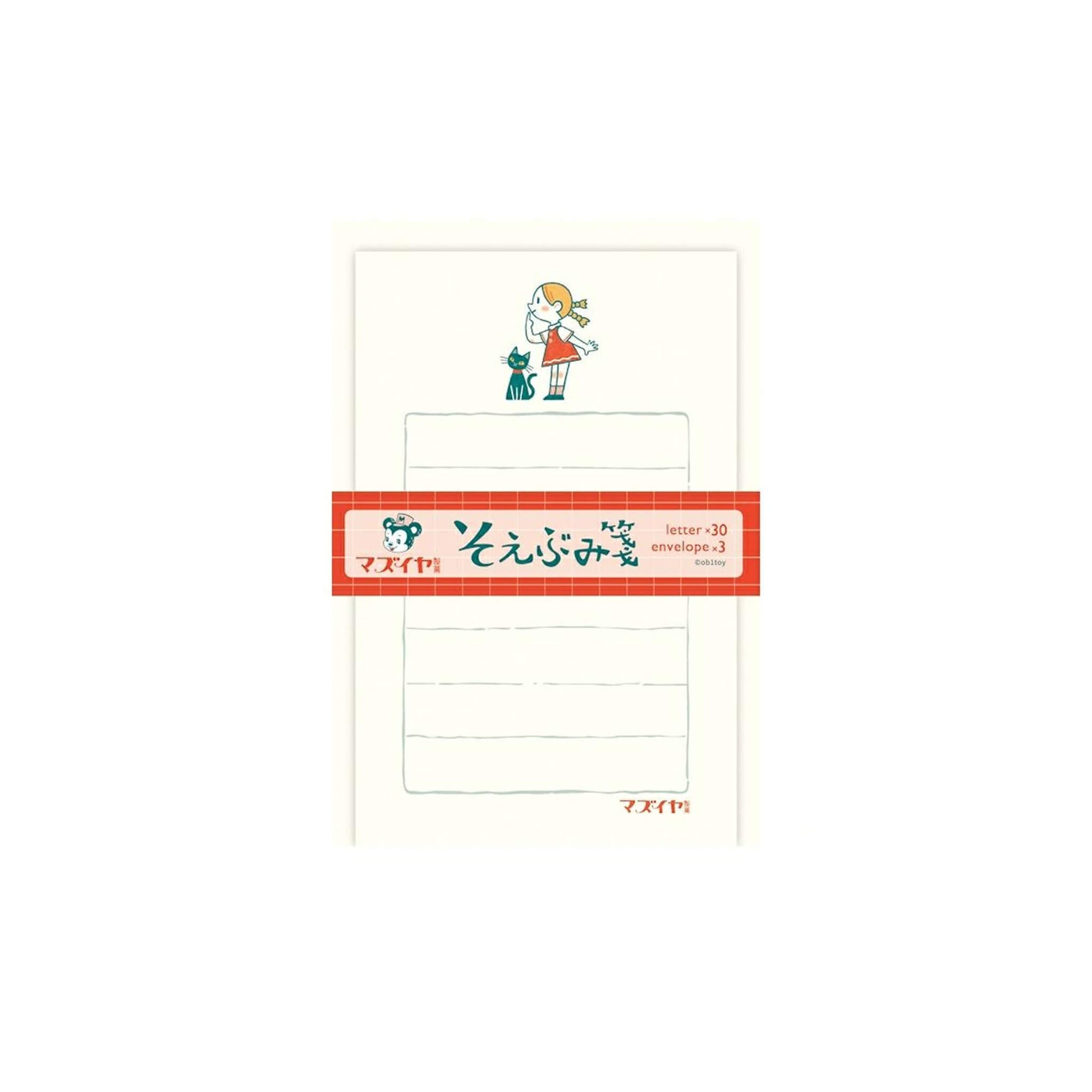 Furukawa Shiko × ob1toy Soebumi - sen Mini Letter Writing Set - Mazuiya Seika Limited - Mini Letter Writing Sets