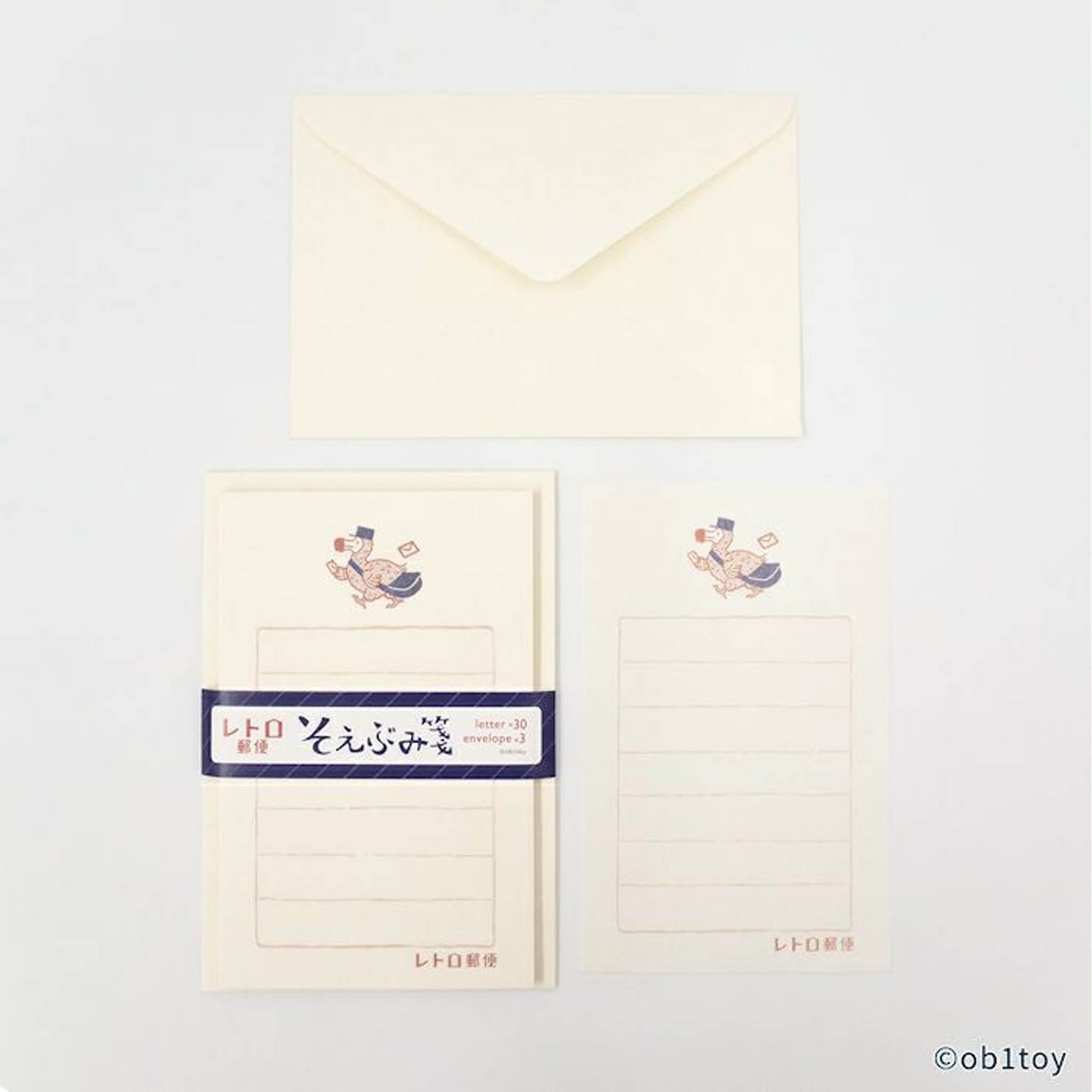 Furukawa Shiko × ob1toy Soebumi - sen Mini Letter Writing Set - Retro Post Limited - Mini Letter Writing Sets