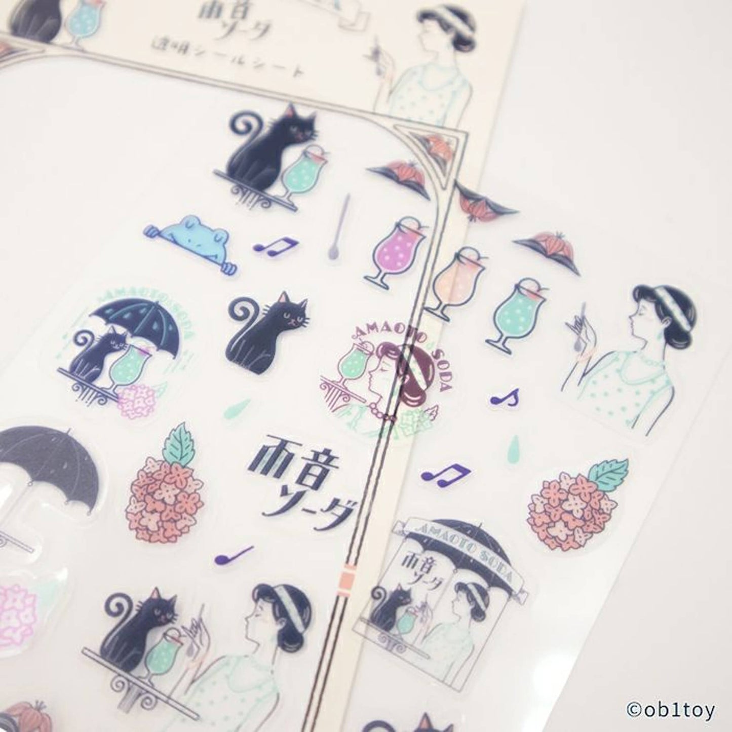 Furukawa Shiko × ob1toy Sticker Sheet - Amaoto Soda Limited - Sticker Sheets
