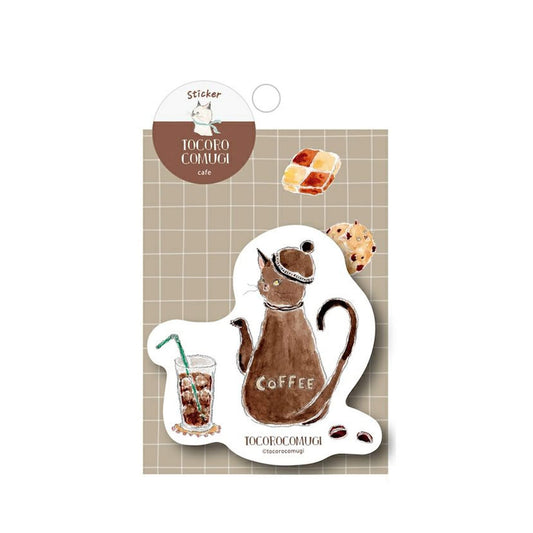 Furukawa Shiko × Tocoro Comugi Waterproof Sticker - Coffee Limited - Flake Stickers