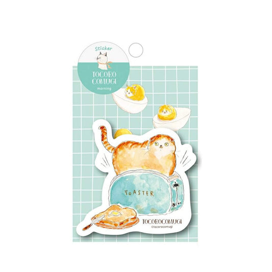 Furukawa Shiko × Tocoro Comugi Waterproof Sticker - Morning Limited - Flake Stickers