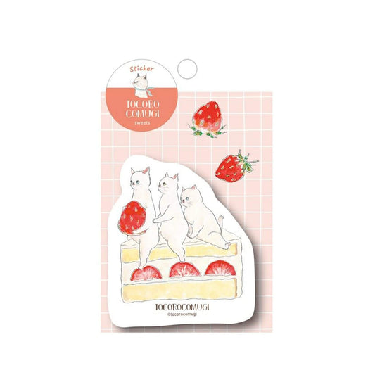 Furukawa Shiko × Tocoro Comugi Waterproof Sticker - Sweets Limited - Flake Stickers