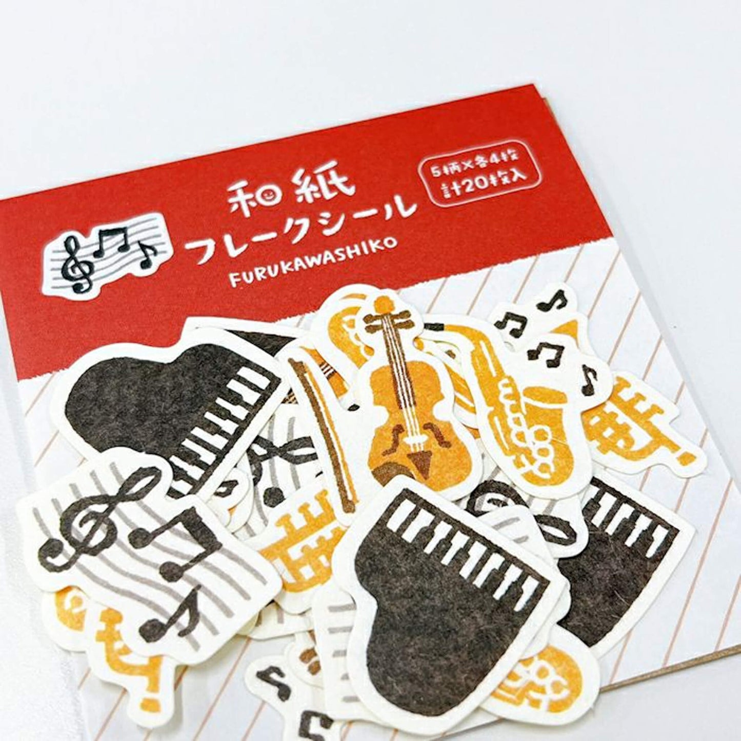 Furukawa Shiko Washi Flake Sticker - Music - Flake Stickers