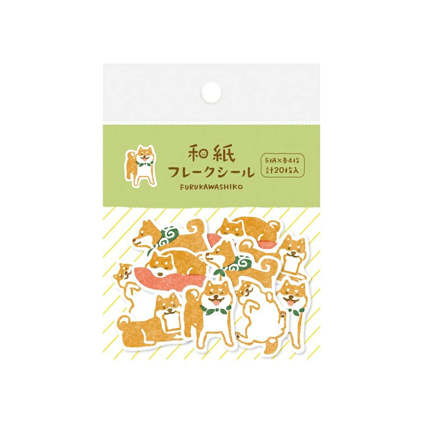Furukawa Shiko Washi Flake Sticker - Shiba - Flake Stickers