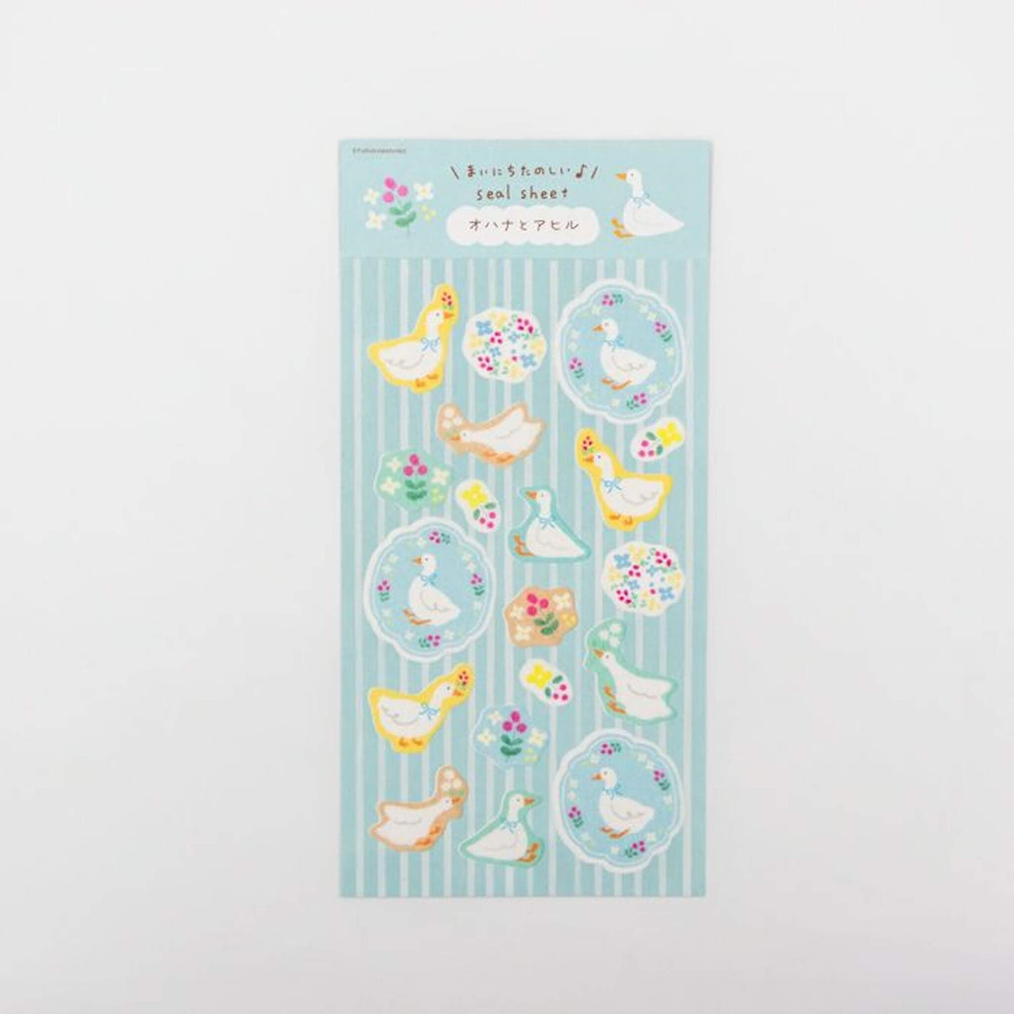 Furukawa Shiko Washi Sticker Sheet - Flower & Duckling - Wa - Life Spring 2026 Limited - Sticker Sheets