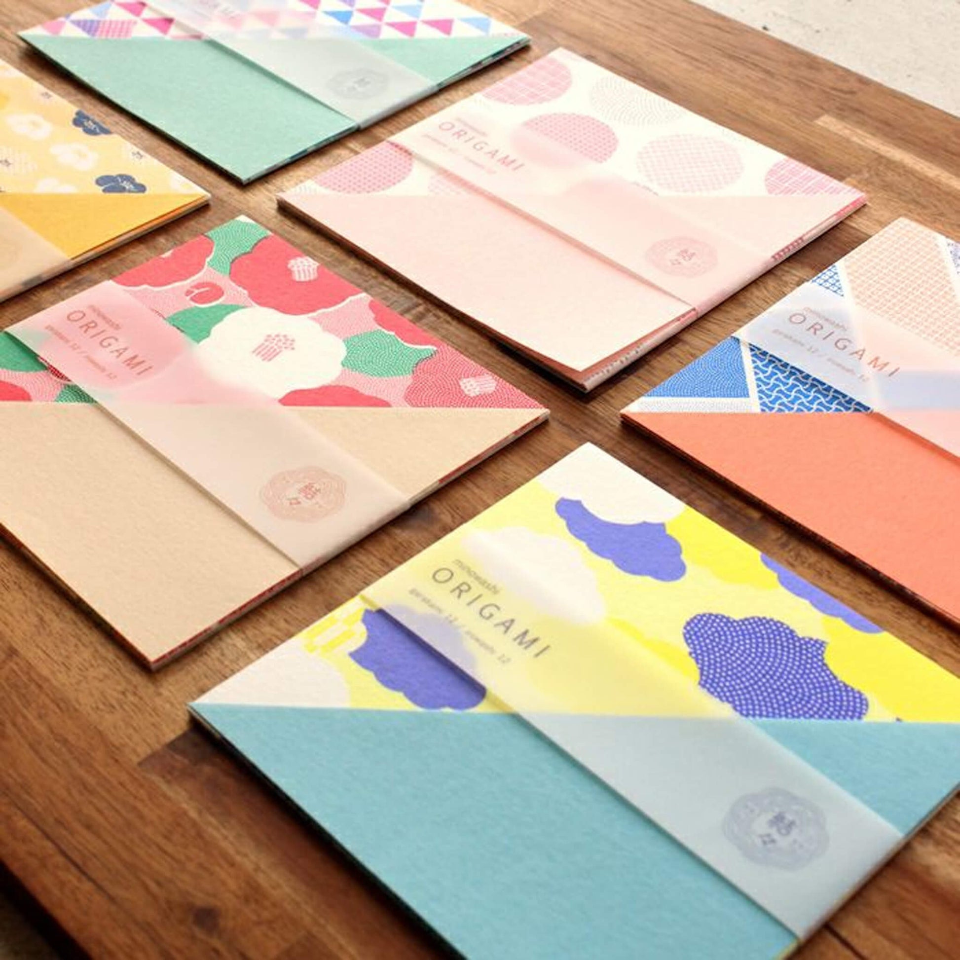 Furukawa Shiko Yuiyui Mino Washi Origami Paper Set - Maru Komon - Origami Paper