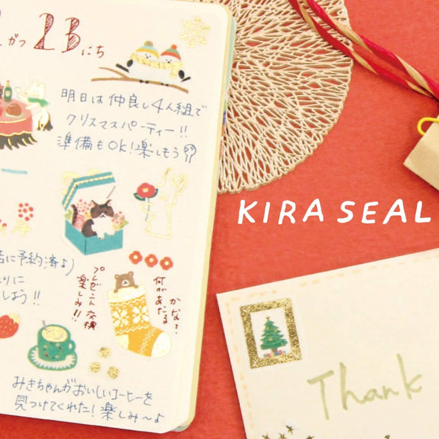 Furukawa Sticker Sheet Notes Wa - Life 2024 Winter Limited - Camellia and Rabbit - Sticker Sheets