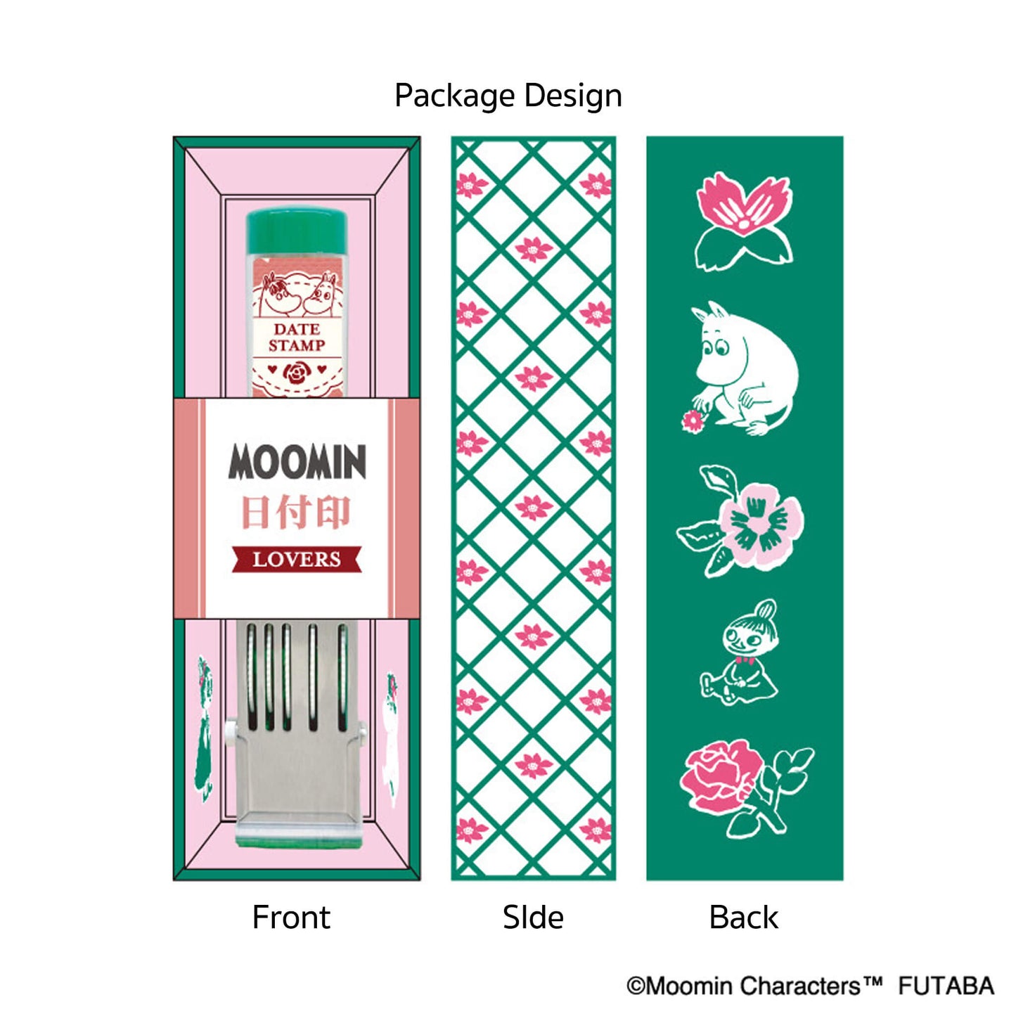 Futaba Moomin 80th Anniversary Date Stamp Lovers - Rotary Stamps