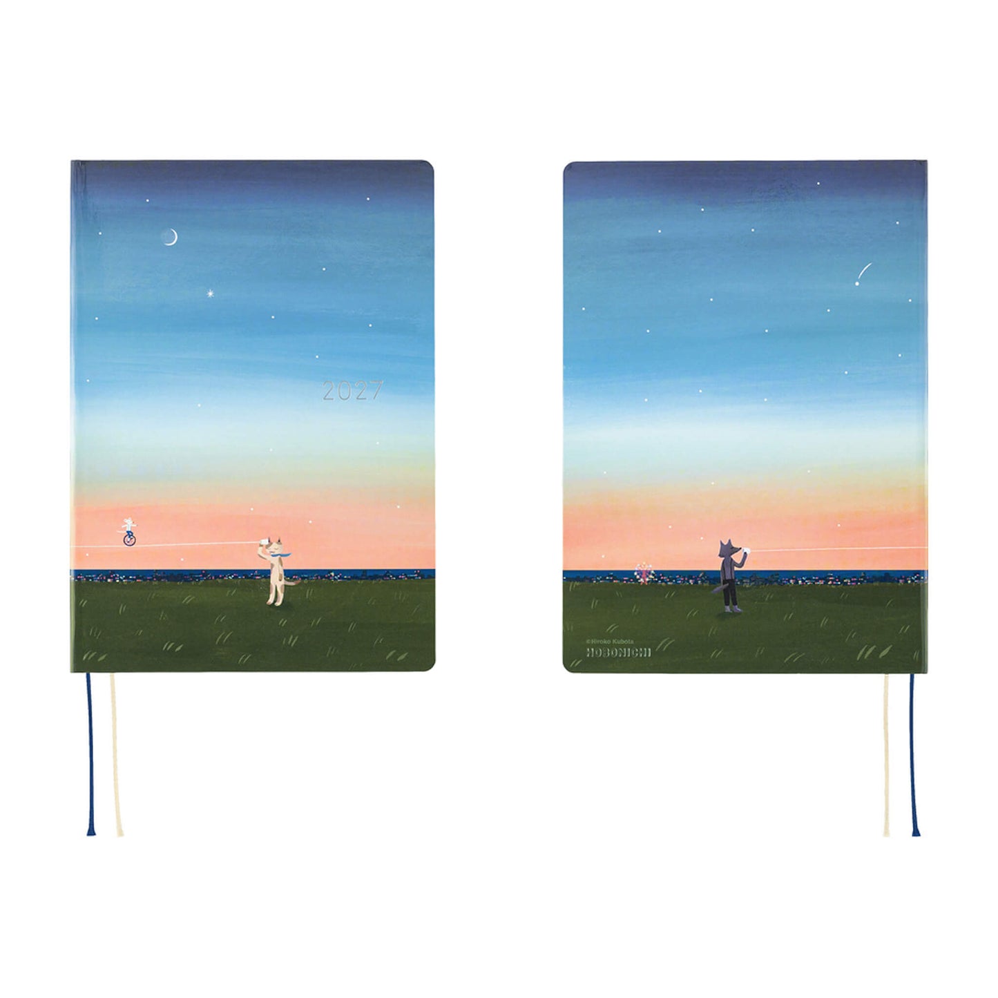 Hobonichi Techo HON A5 2027 - Hiroko Kubota: String Telephone Until the Moon is Full - 2027 Planners & Diaries