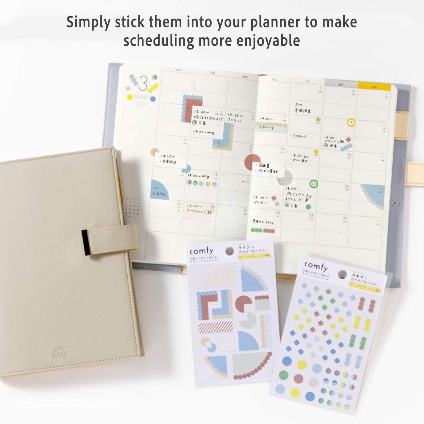 Iroha Publishing Comfy Journal Sticker Line - Blue - Sticker Sheets