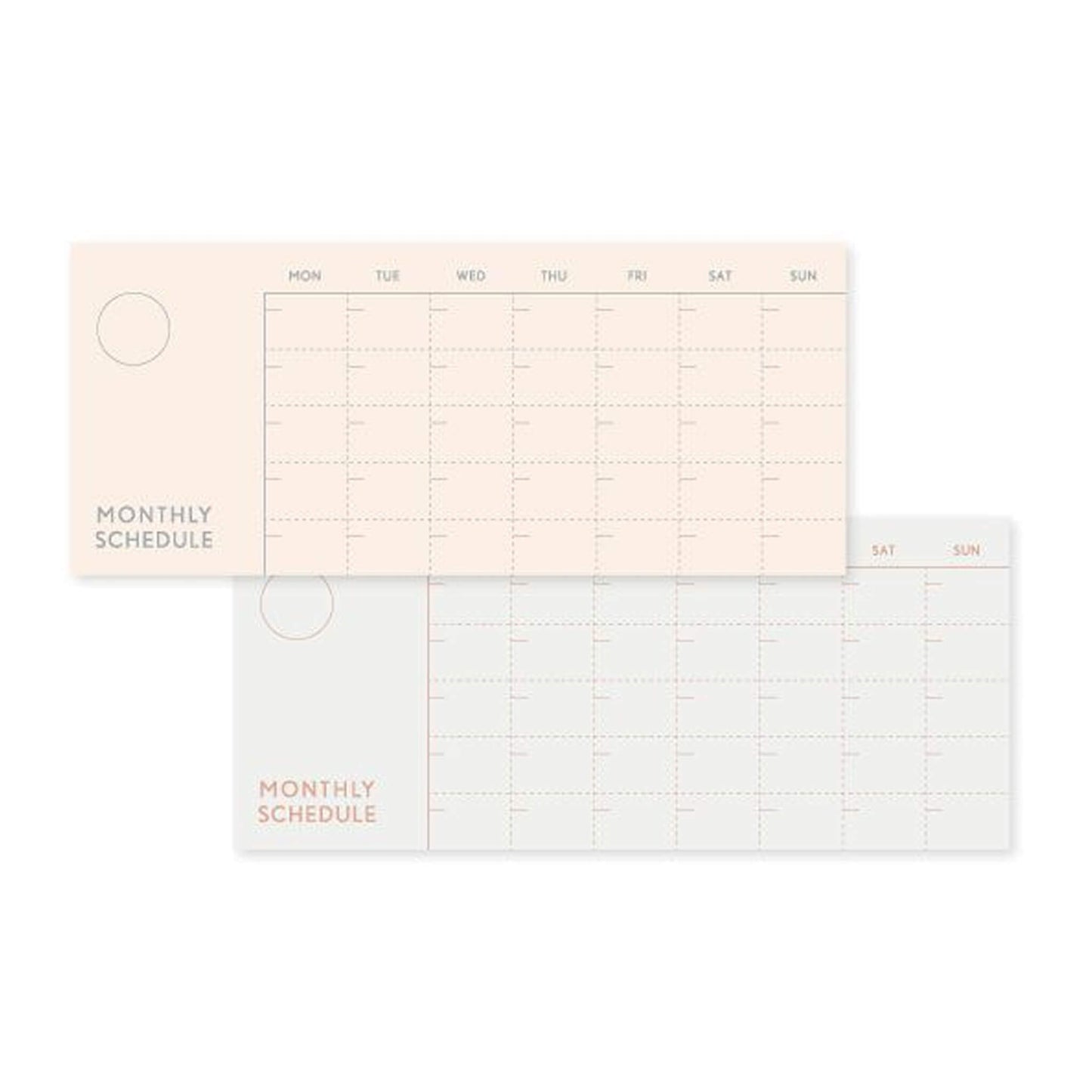 Iroha Publishing Study Management Card - Monthly Schedule - Planning Pads