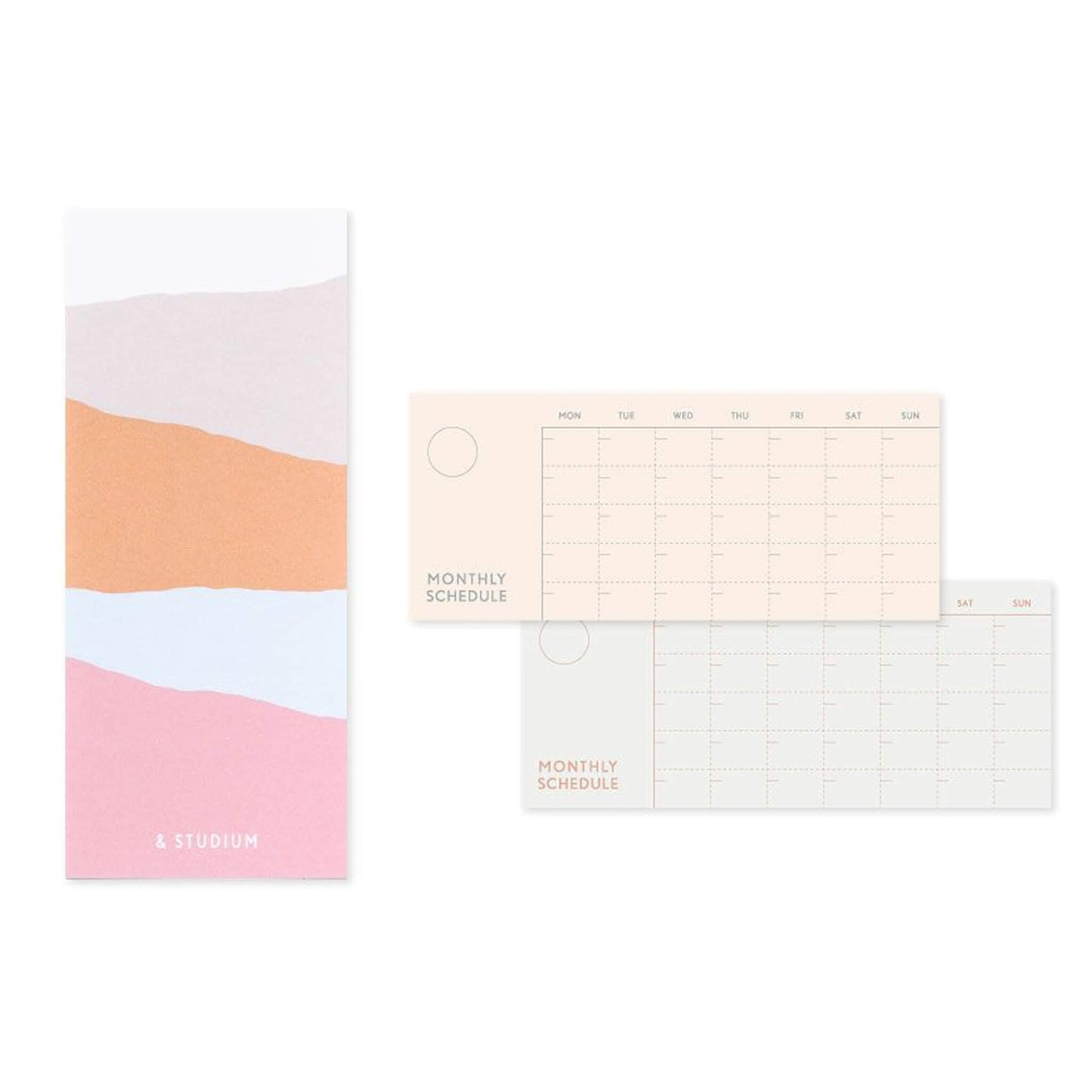Iroha Publishing Study Management Card - Monthly Schedule - Planning Pads