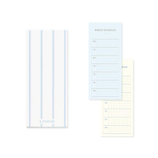 Iroha Publishing Study Management Card - Weekly Schedule - Planning Pads