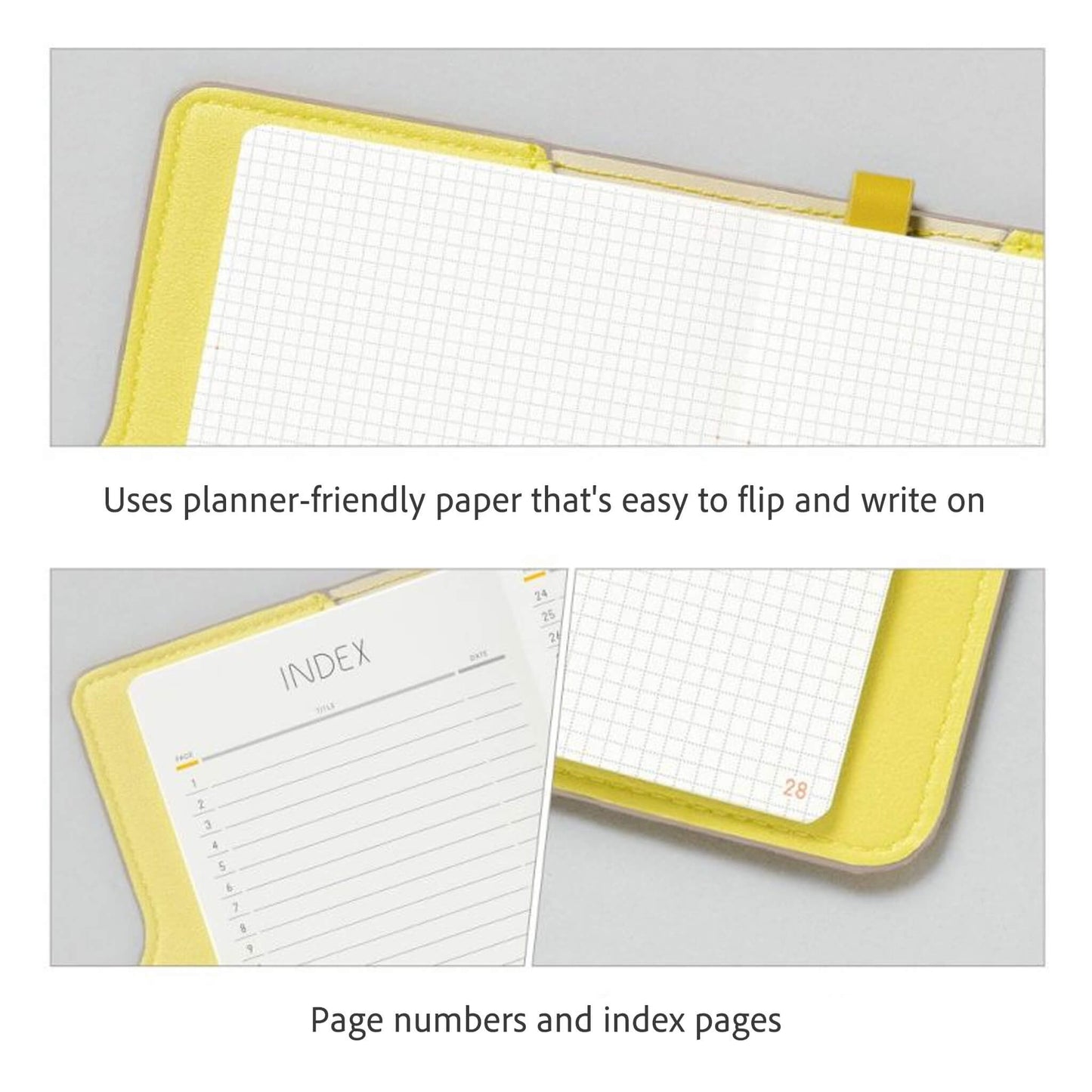 Iroha Publishing Sunny Light Notebook Free Monthly - Yellow - Notebooks