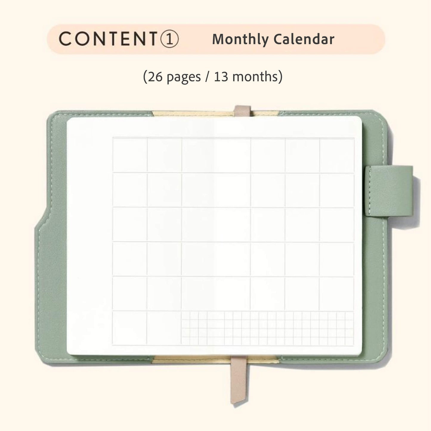 Iroha Publishing Sunny Light Notebook Free Monthly - Yellow - Notebooks