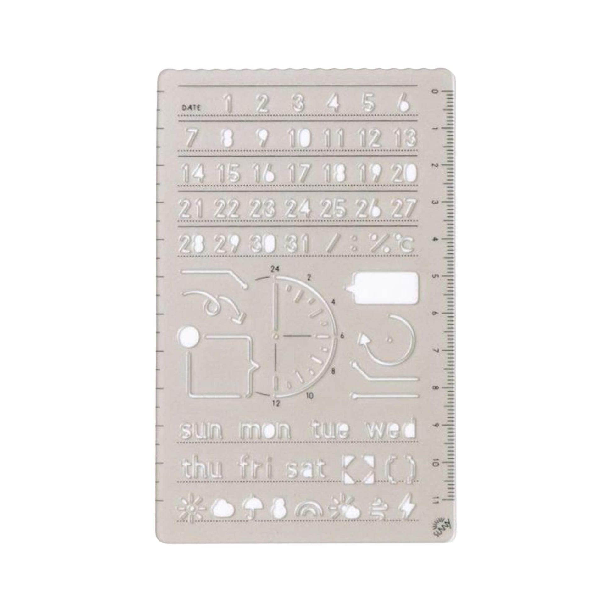 Iroha Publishing Sunny Template Day - Template Rulers