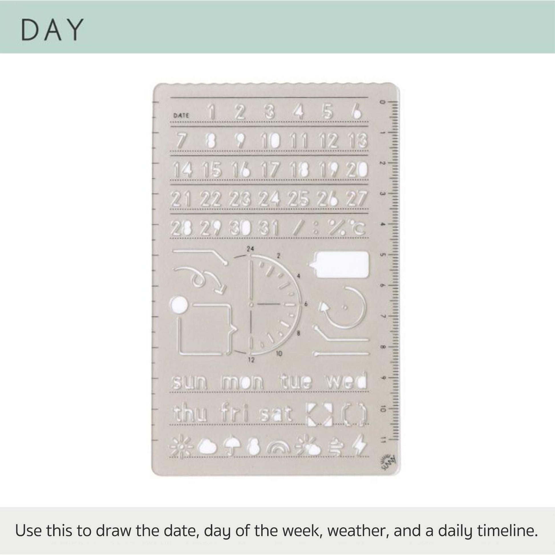 Iroha Publishing Sunny Template Day - Template Rulers