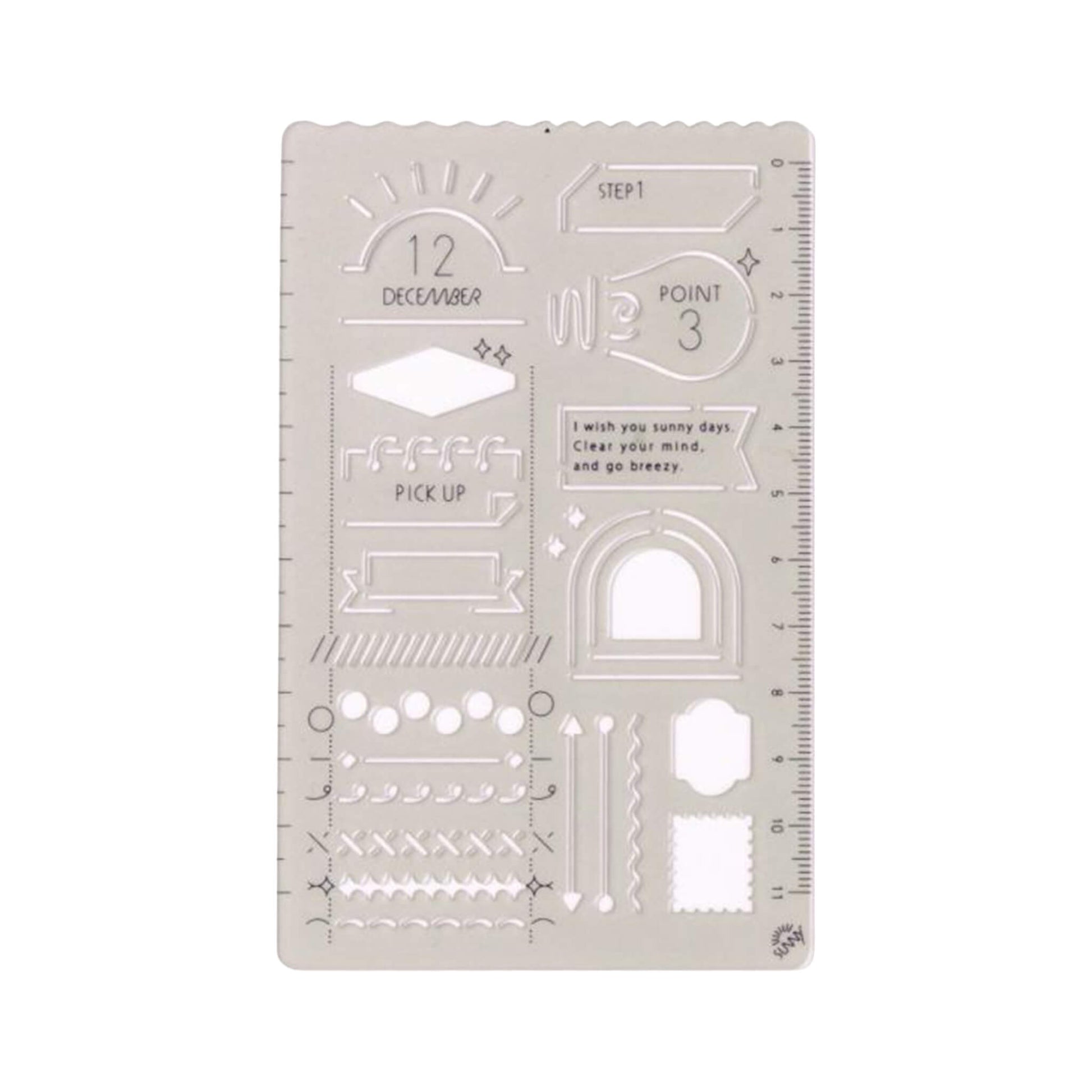 Iroha Publishing Sunny Template Frame & Line - Template Rulers