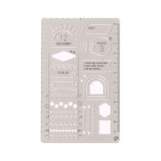 Iroha Publishing Sunny Template Frame & Line - Template Rulers