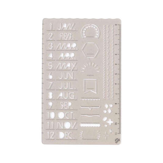 Iroha Publishing Sunny Template Month - Template Rulers