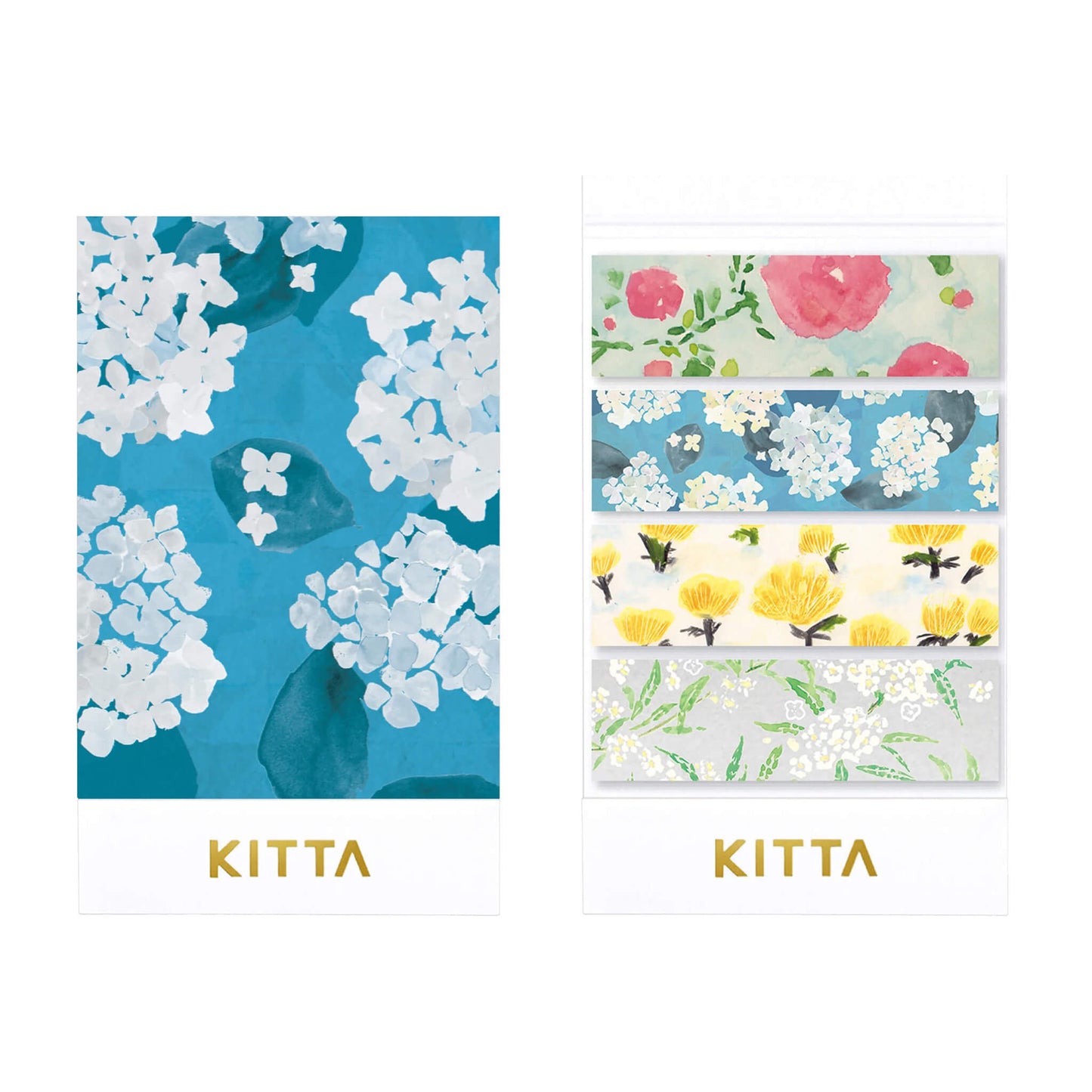 King Jim HITOTOKI KITTA Basic Washi Tape - Flower 7 - Kitta