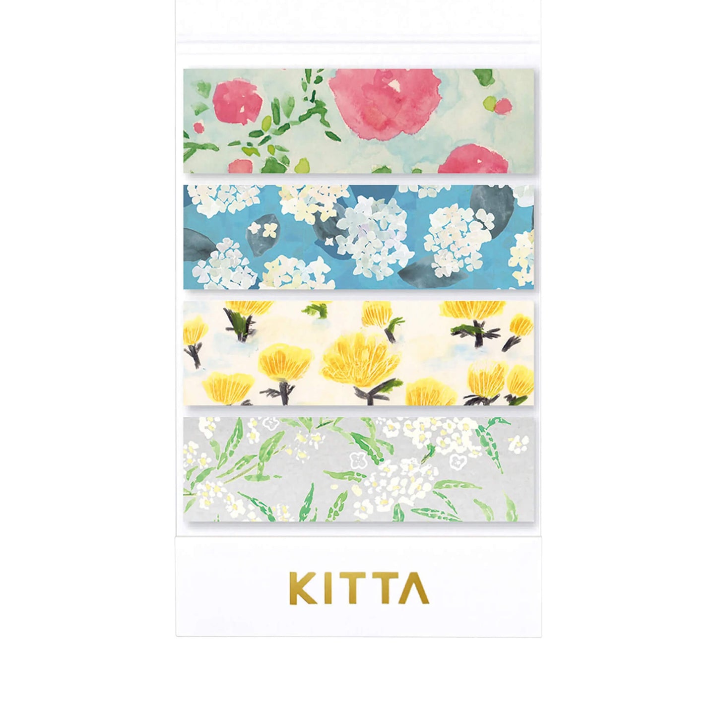 King Jim HITOTOKI KITTA Basic Washi Tape - Flower 7 - Kitta