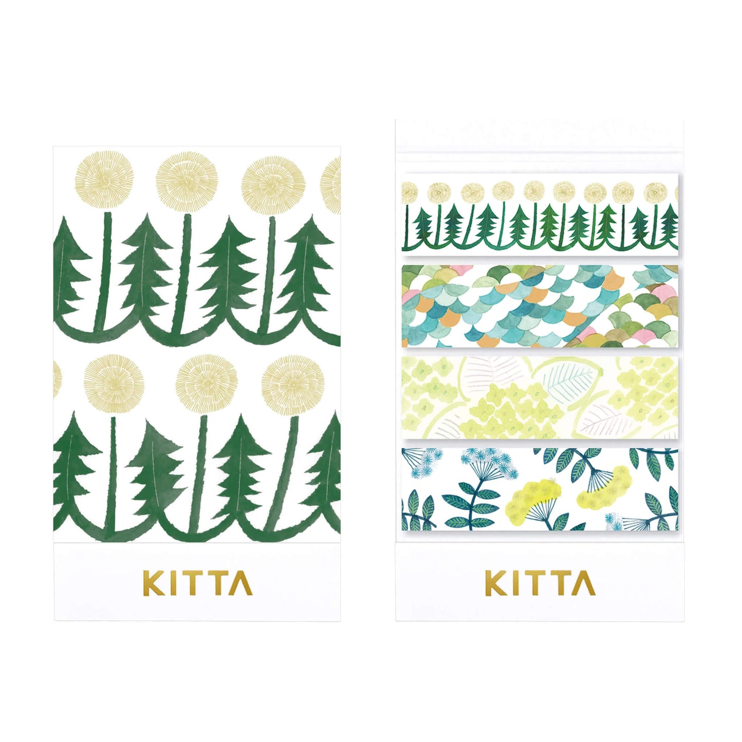 King Jim HITOTOKI KITTA Basic Washi Tape - Flower 8 - Kitta